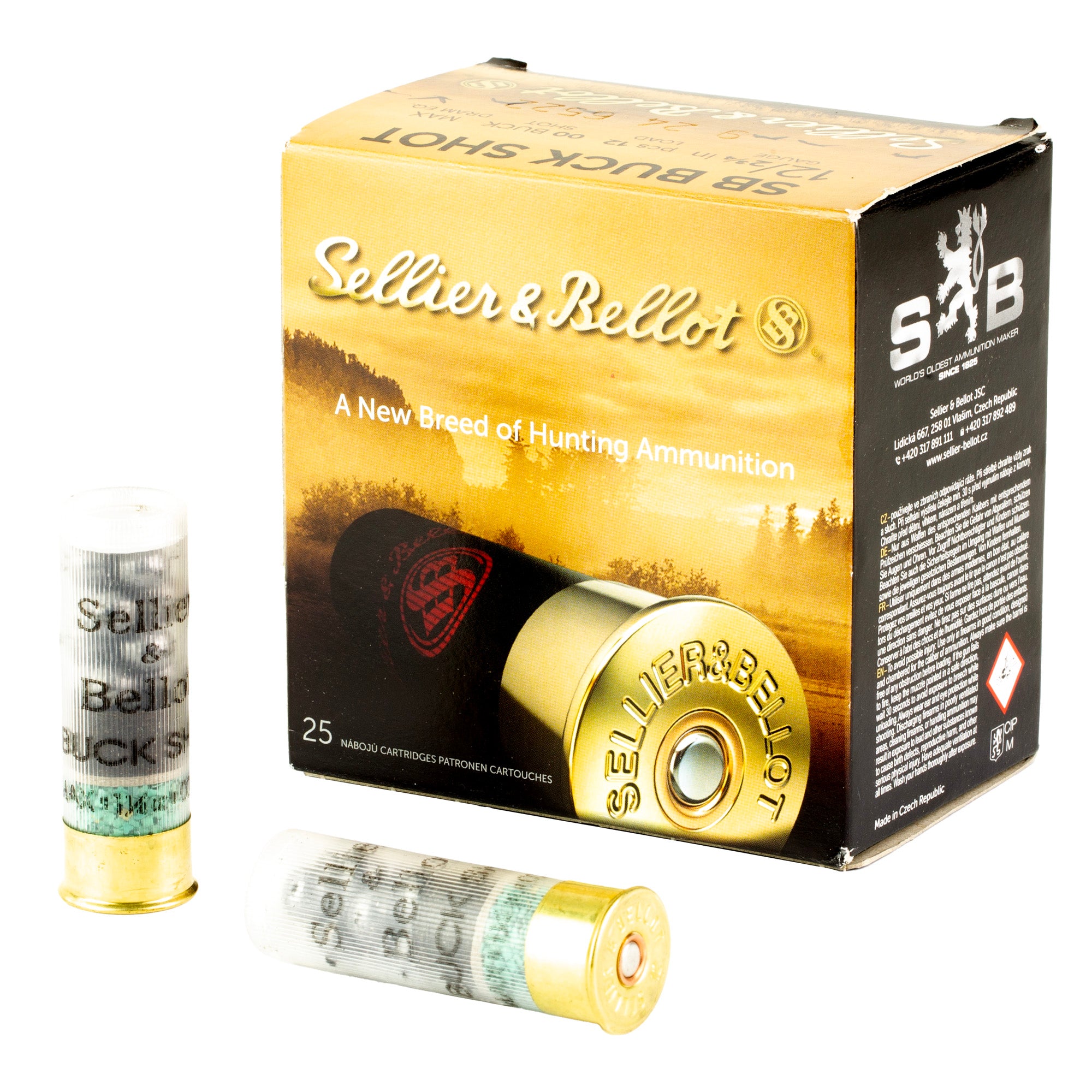 S&B 12GA 2.75 1.25OZ 00 12PEL 25/250