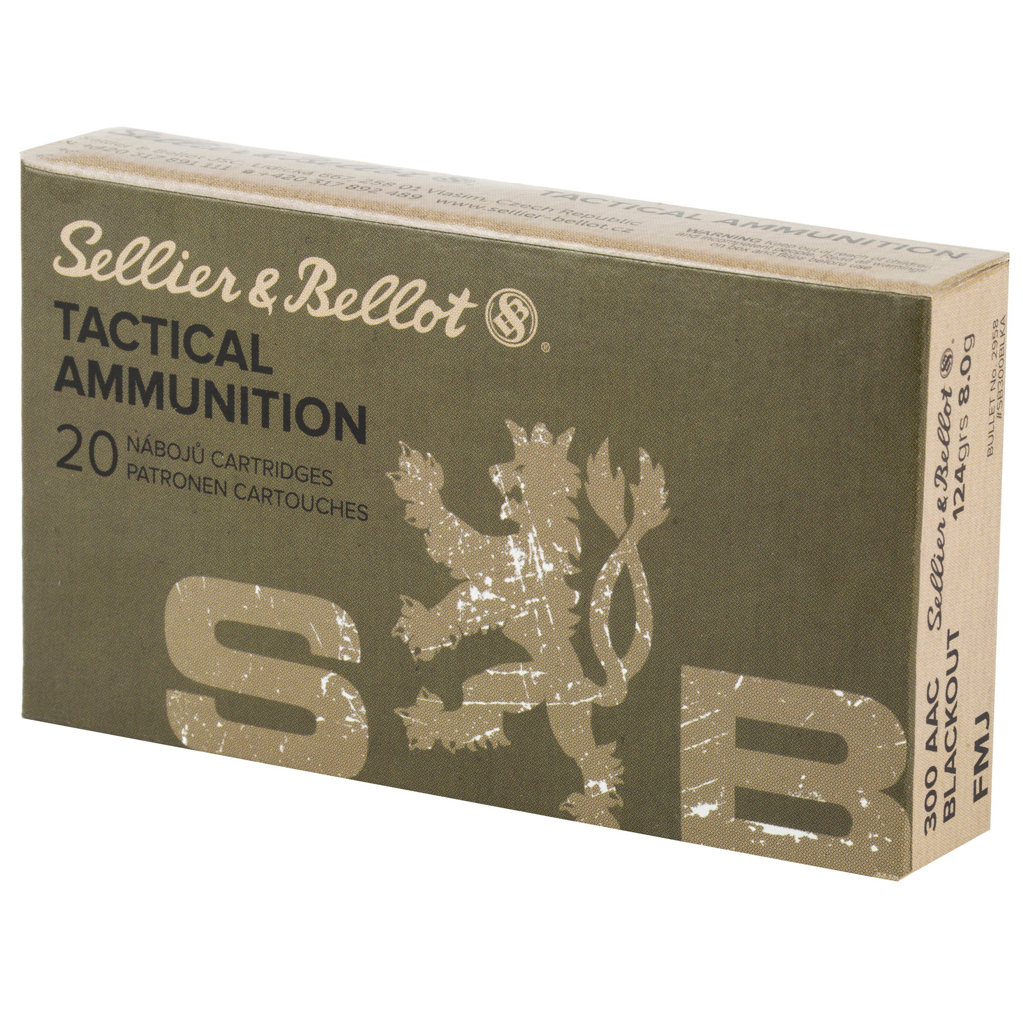 S&B 300BLK 124GR FMJ 20/1000