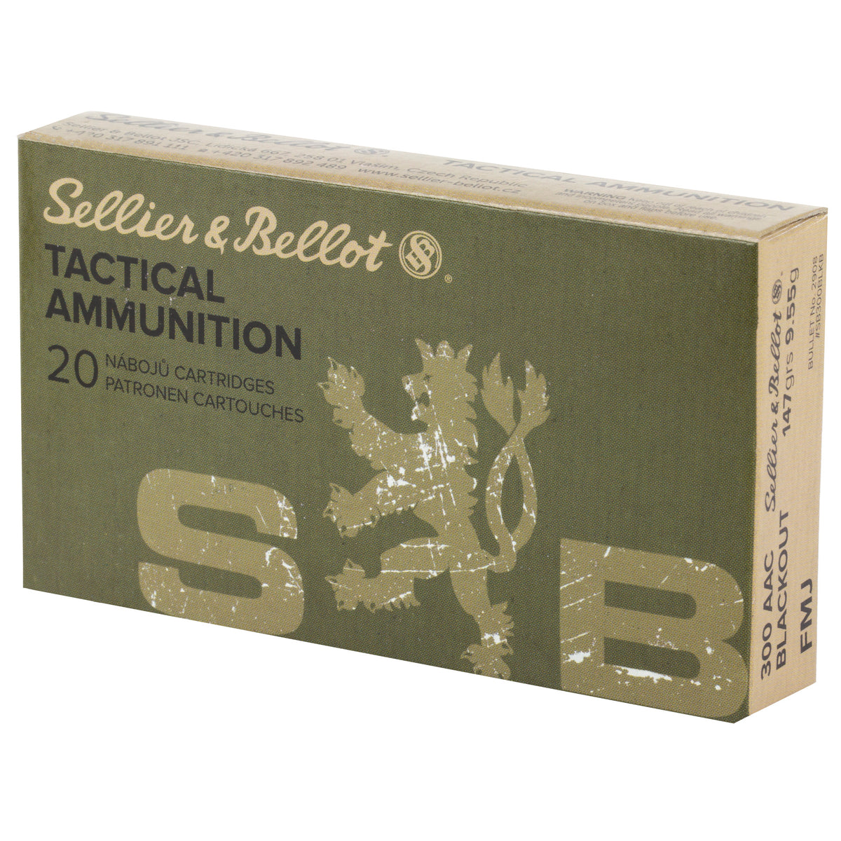 S&B 300BLK 147GR FMJ 20/1000
