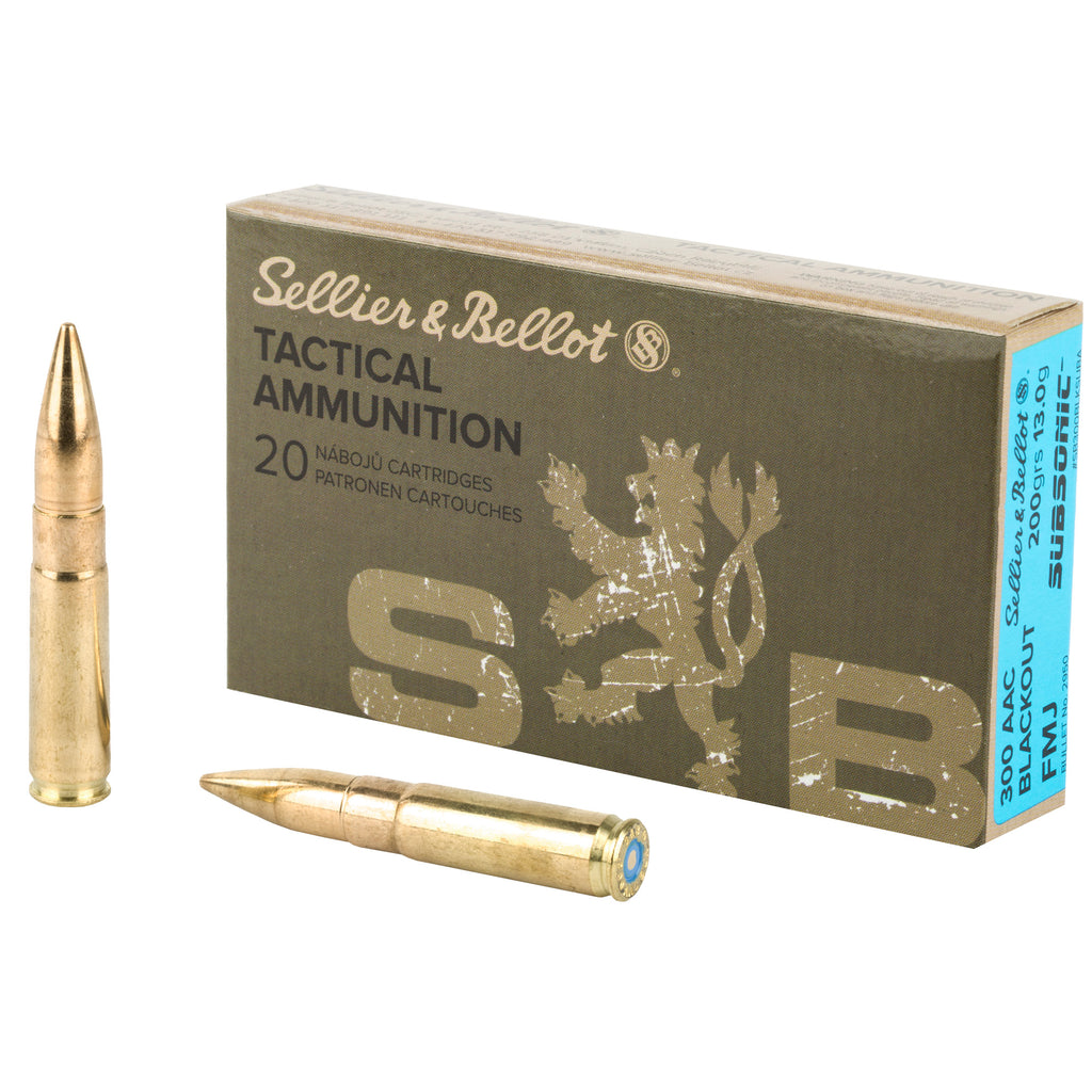 S&B 300BLK 200GR FMJ SUBSONIC20/1000