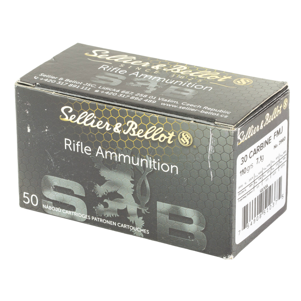 S&B 30CARBINE 110GR FMJ 50/1000