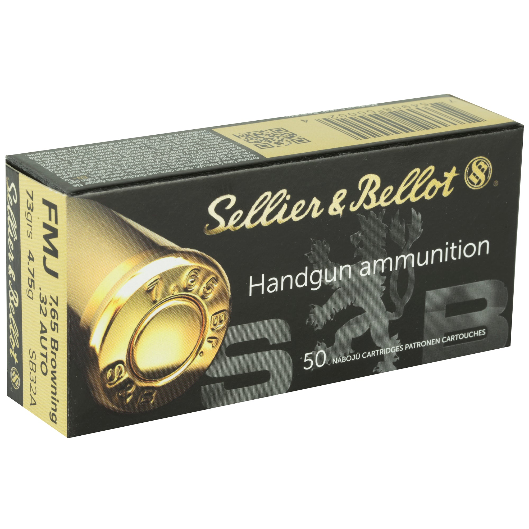 S&B 32ACP 73GR FMJ 50/2000