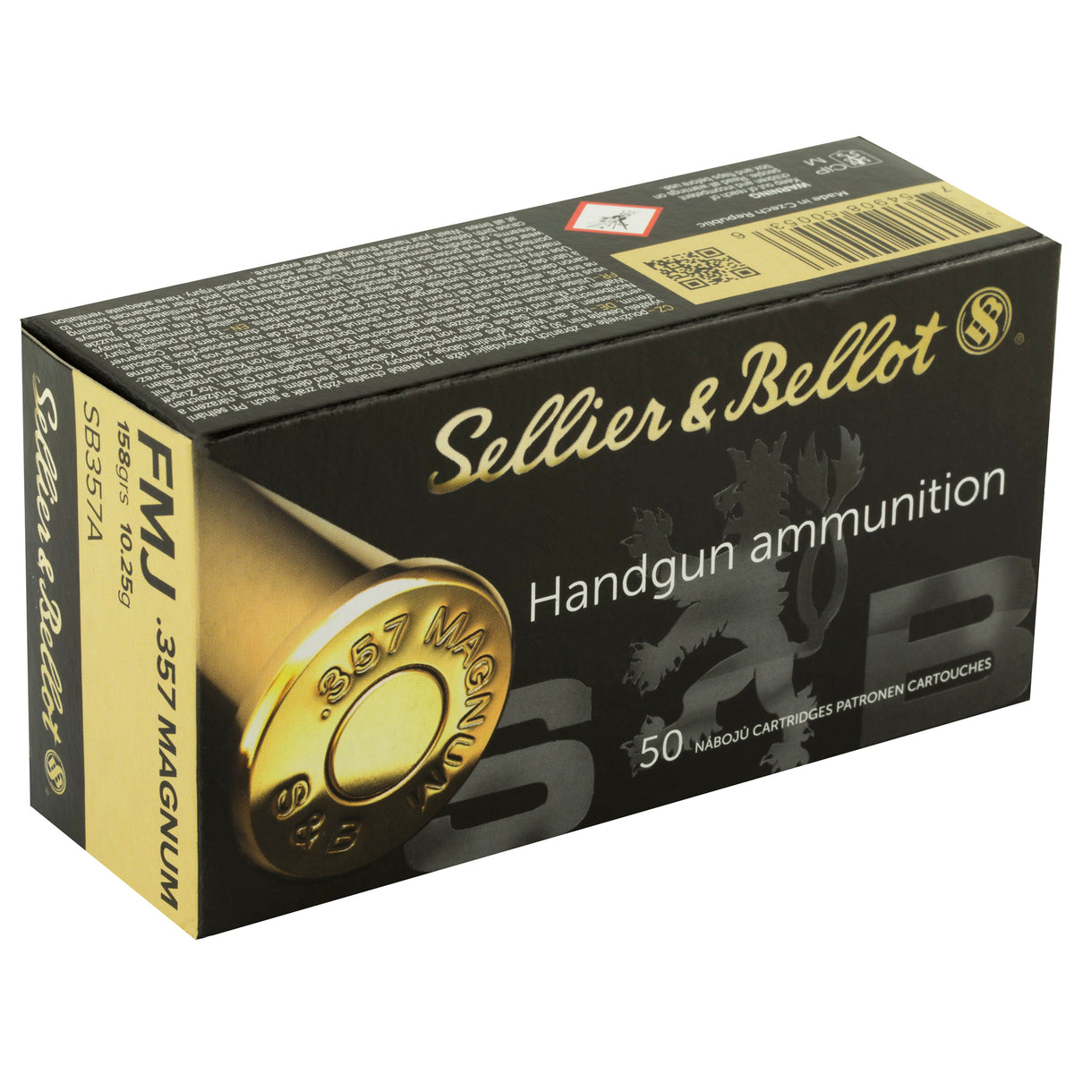 S&B 357MAG 158GR FMJ 50/1000