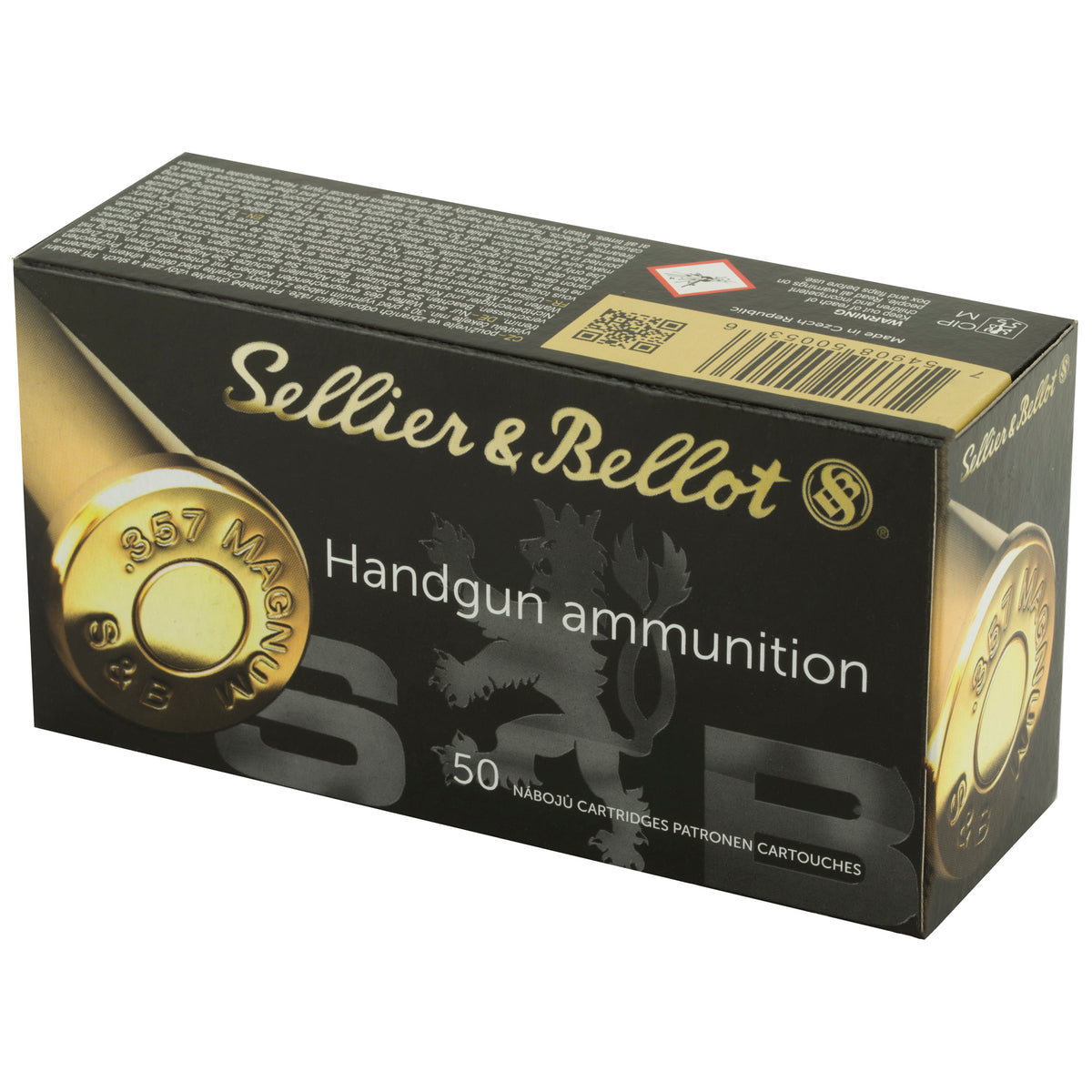 S&B 357MAG 158GR FMJ 50/1000