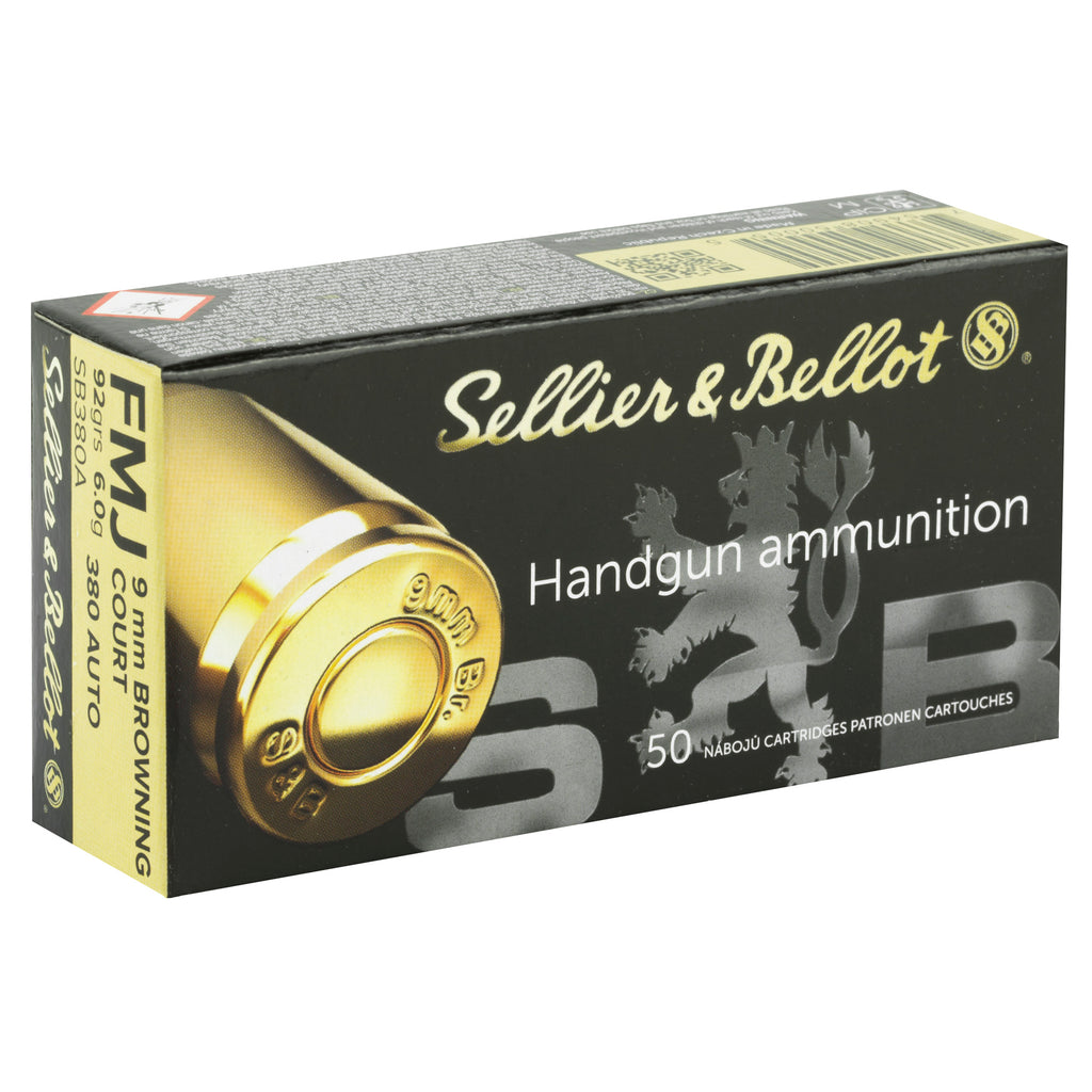 S&B 380ACP 92GR FMJ 50/1000
