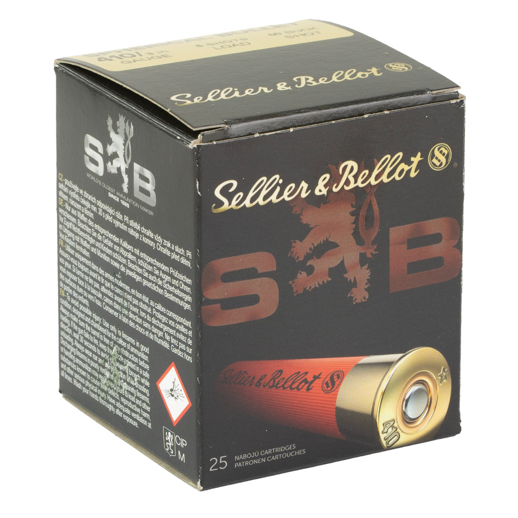 S&B 410 3 00 BUCKSHOT 5PEL 25/500
