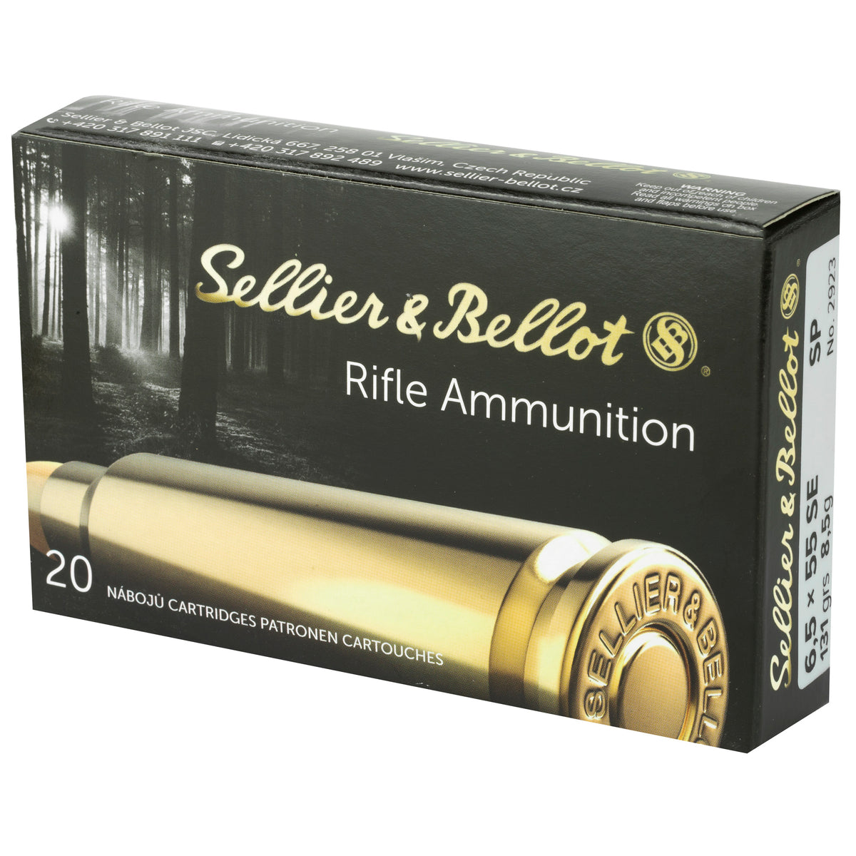 S&B 6.5X55SW 131GR SP 20/400