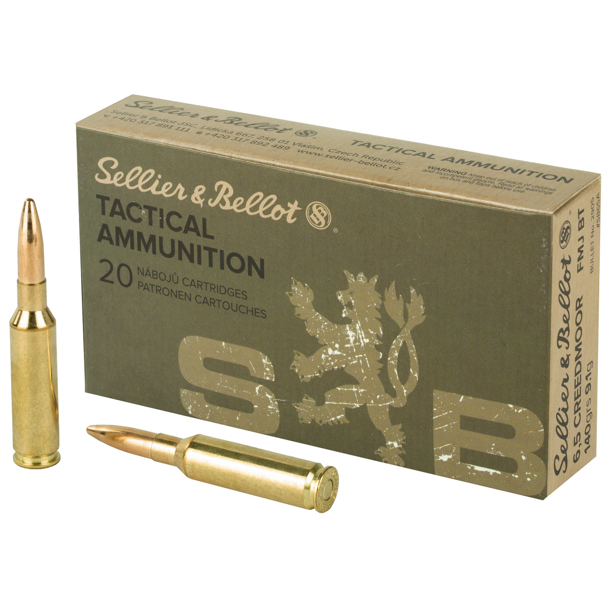 S&B 6.5CM 140GR FMJ 20/500