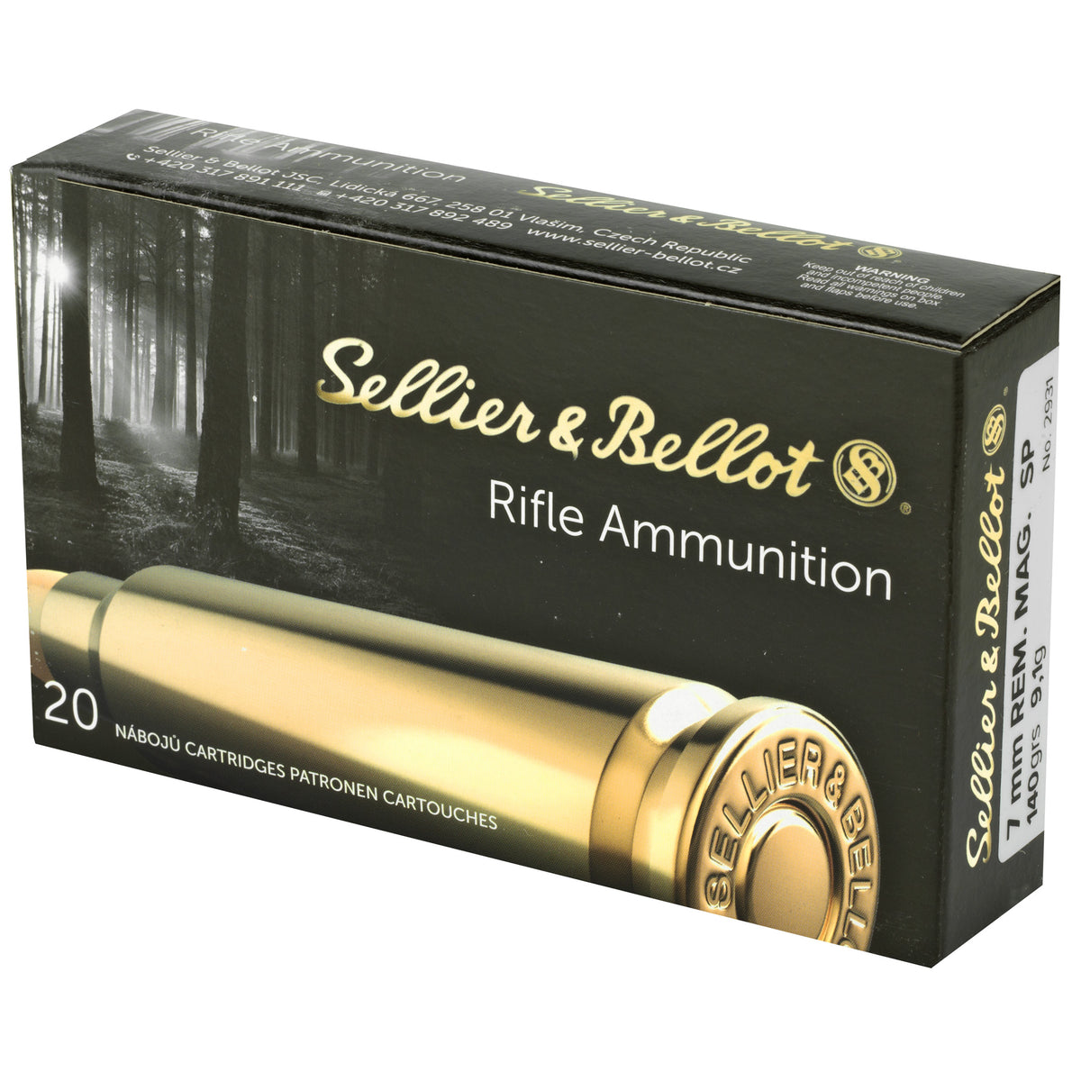 S&B 7MM REM MAG 140GR SP 20/400