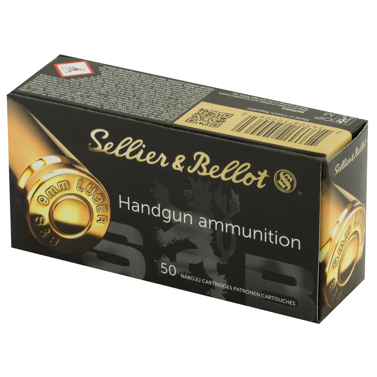 S&B 9MM 115GR JHP 50/1000