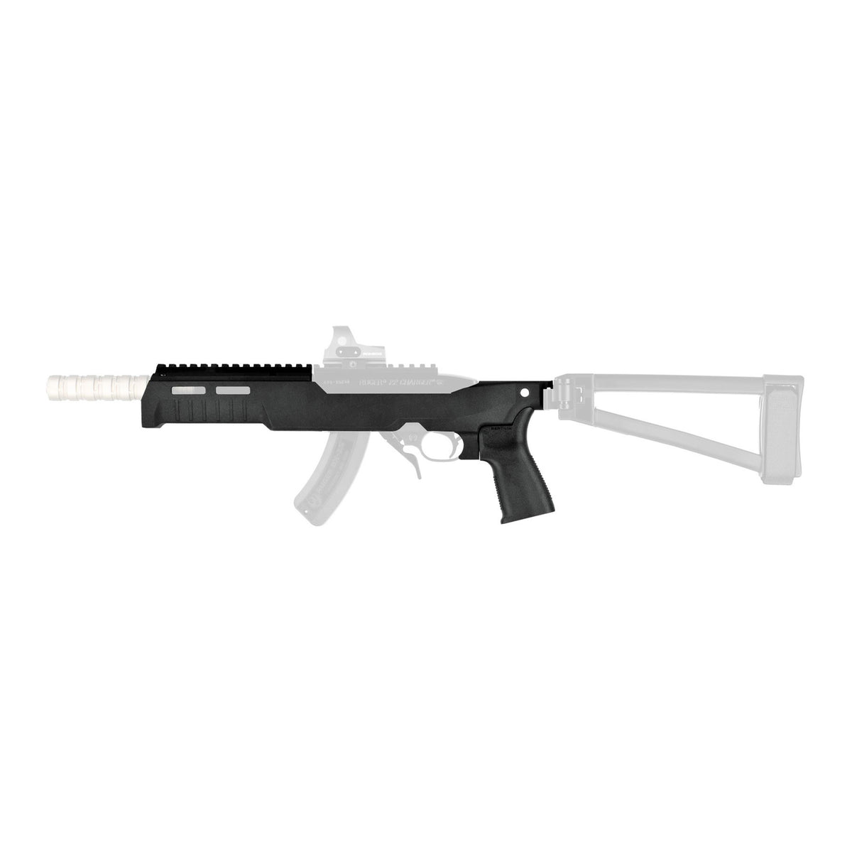 SB TACT FIXED CHASSIS FOR 10/22 BLK