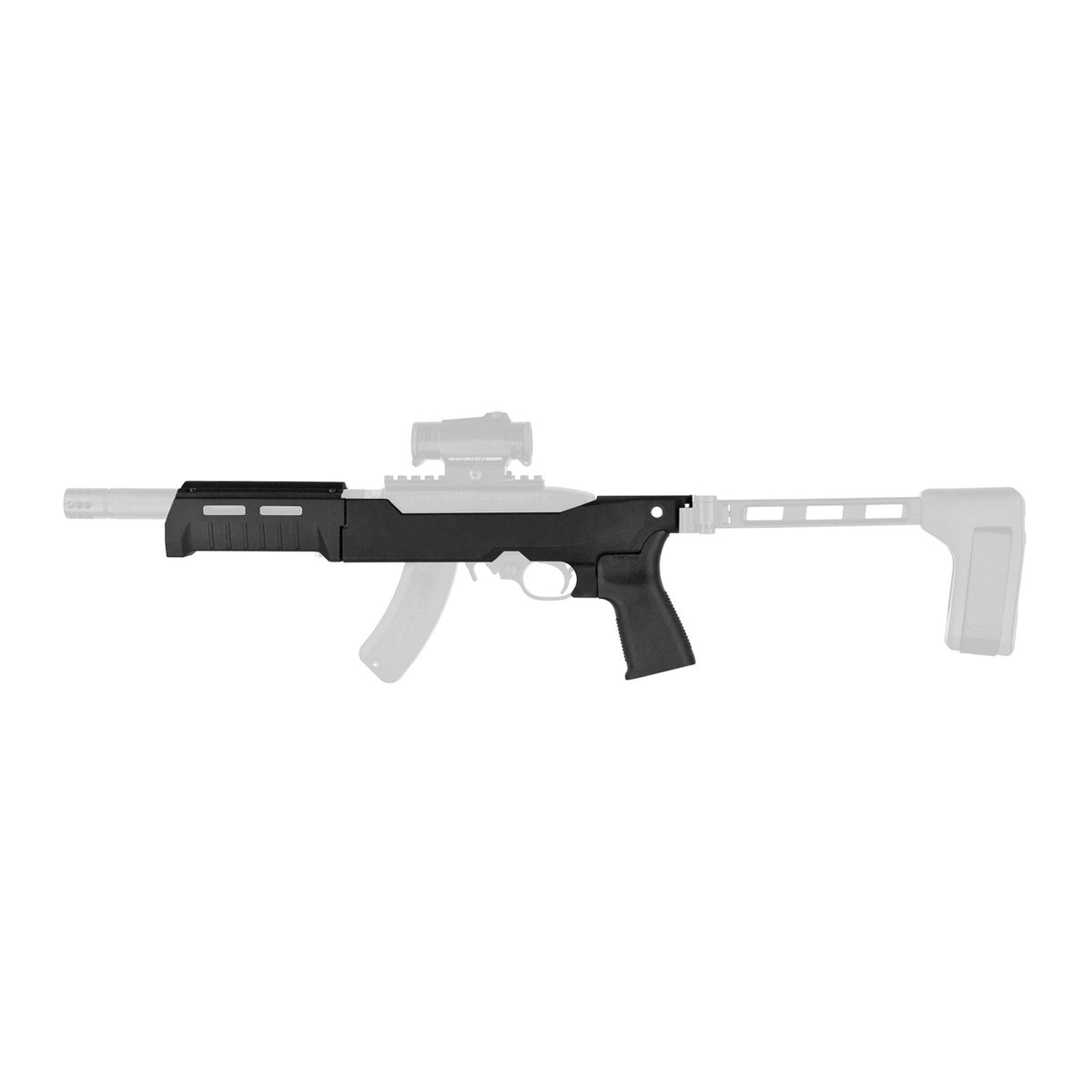 SB TACT TKDWN CHASSIS FOR 10/22 BLK