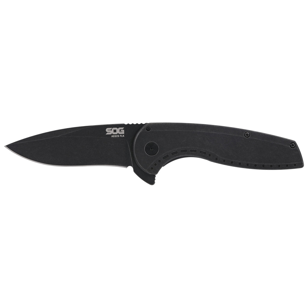 SOG AEGIS FLK 3.25 DROP PT BLK
