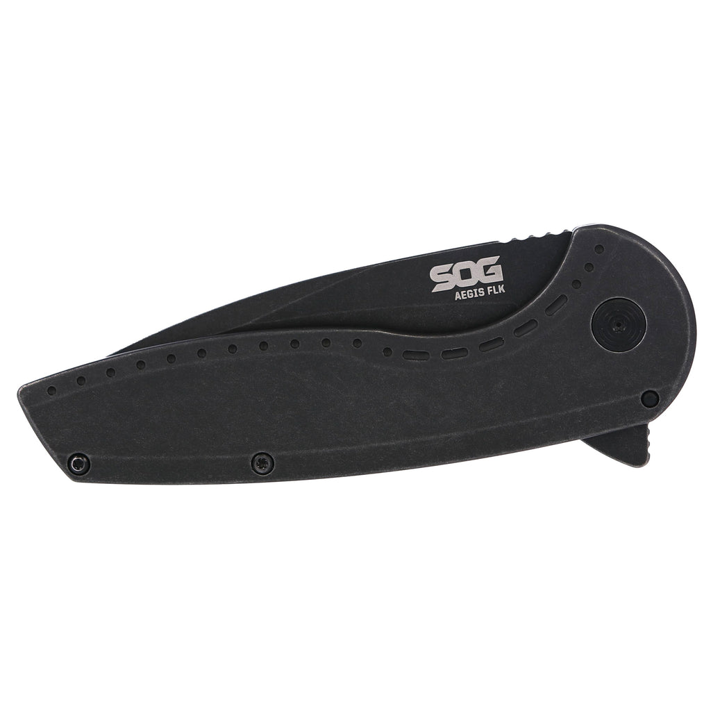 SOG AEGIS FLK 3.25 DROP PT BLK