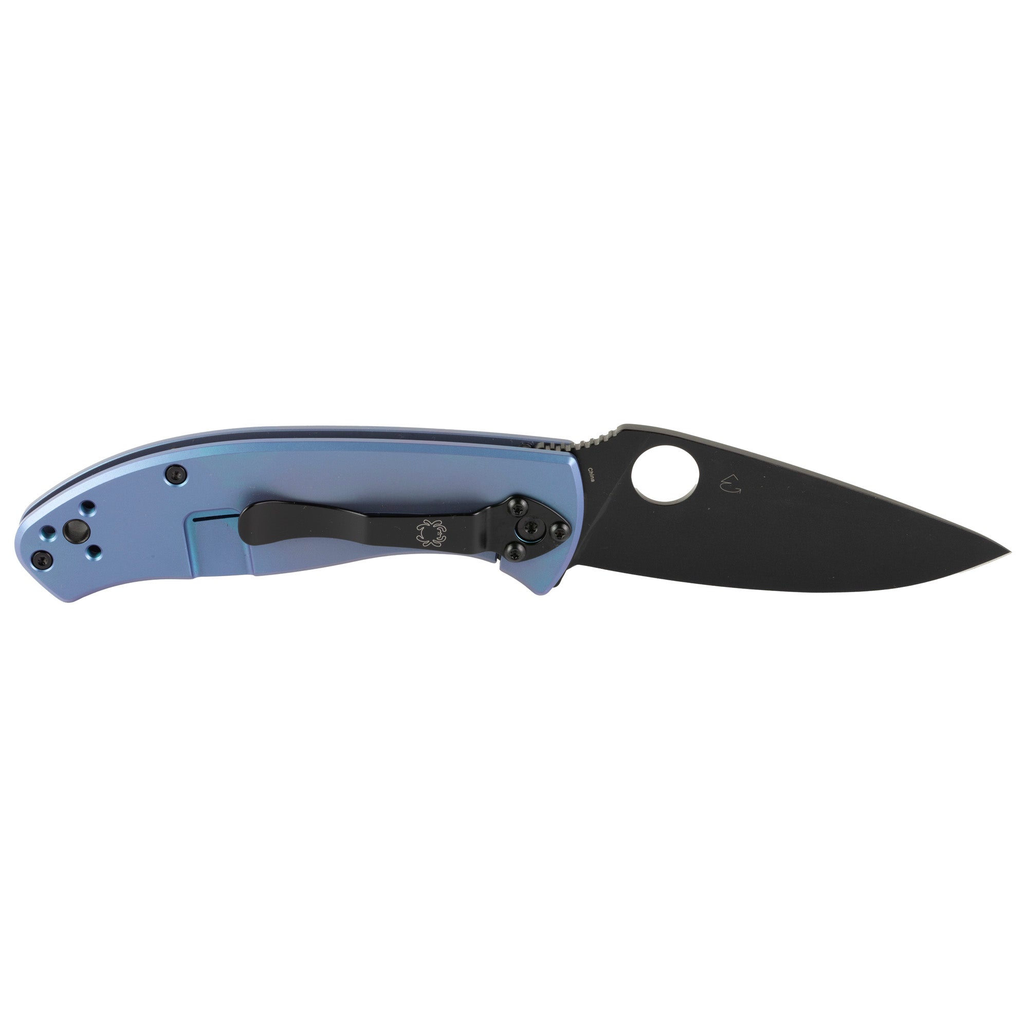 SPYDERCO TENACIOUS TI 3.35 BLUE/BLK