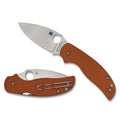 SPYDERCO SAGE 5 BRNT G-10 3 ORG