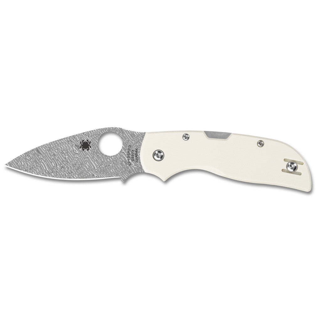 SPYDERCO CHAPARRAL 2.8 DAMASCUS WHT