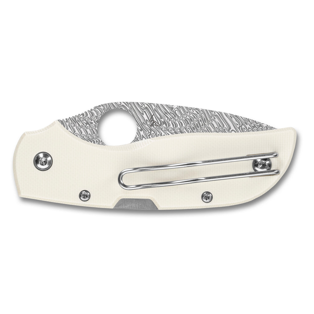 SPYDERCO CHAPARRAL 2.8 DAMASCUS WHT