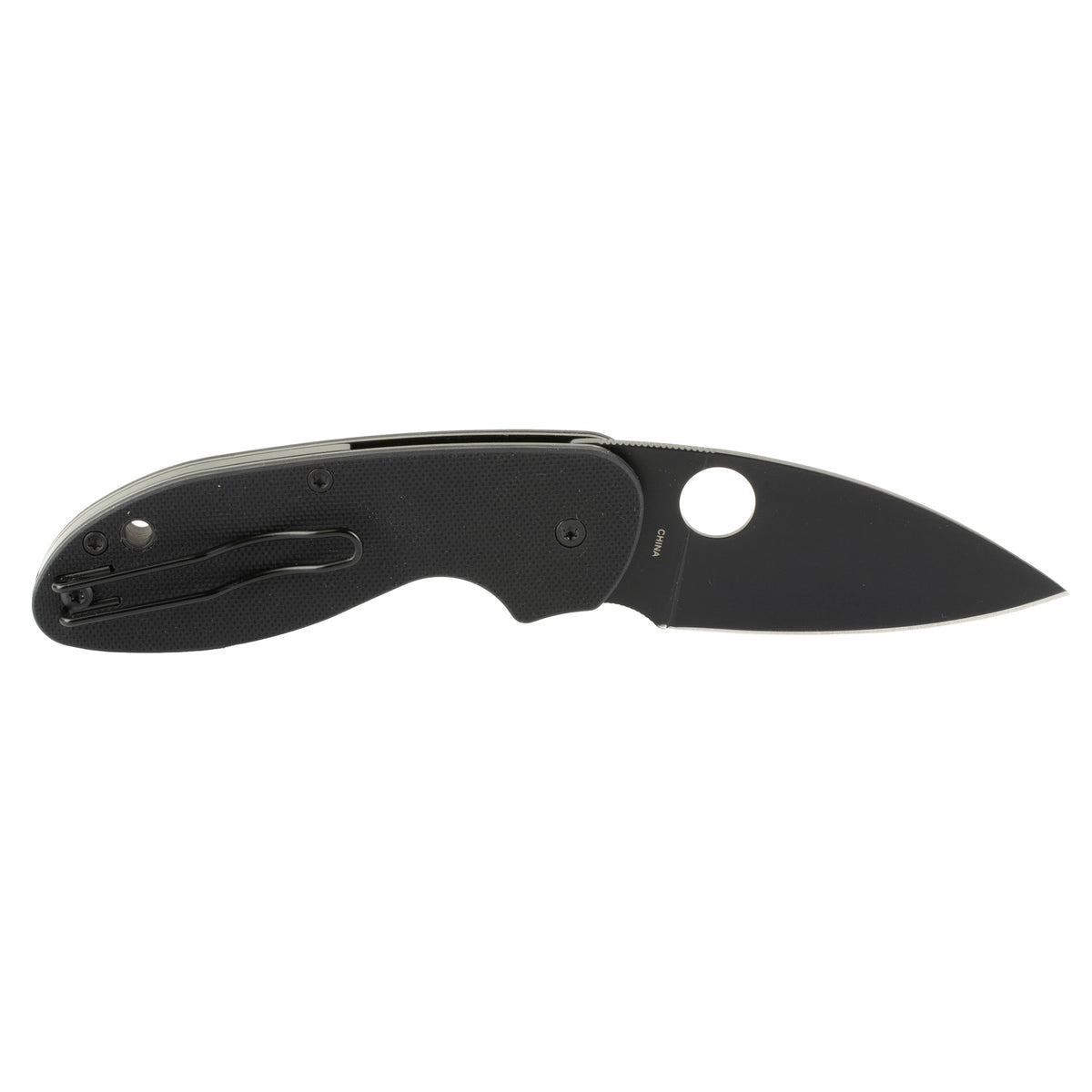SPYDERCO EFFICIENT G-10 BLACK PLAINE