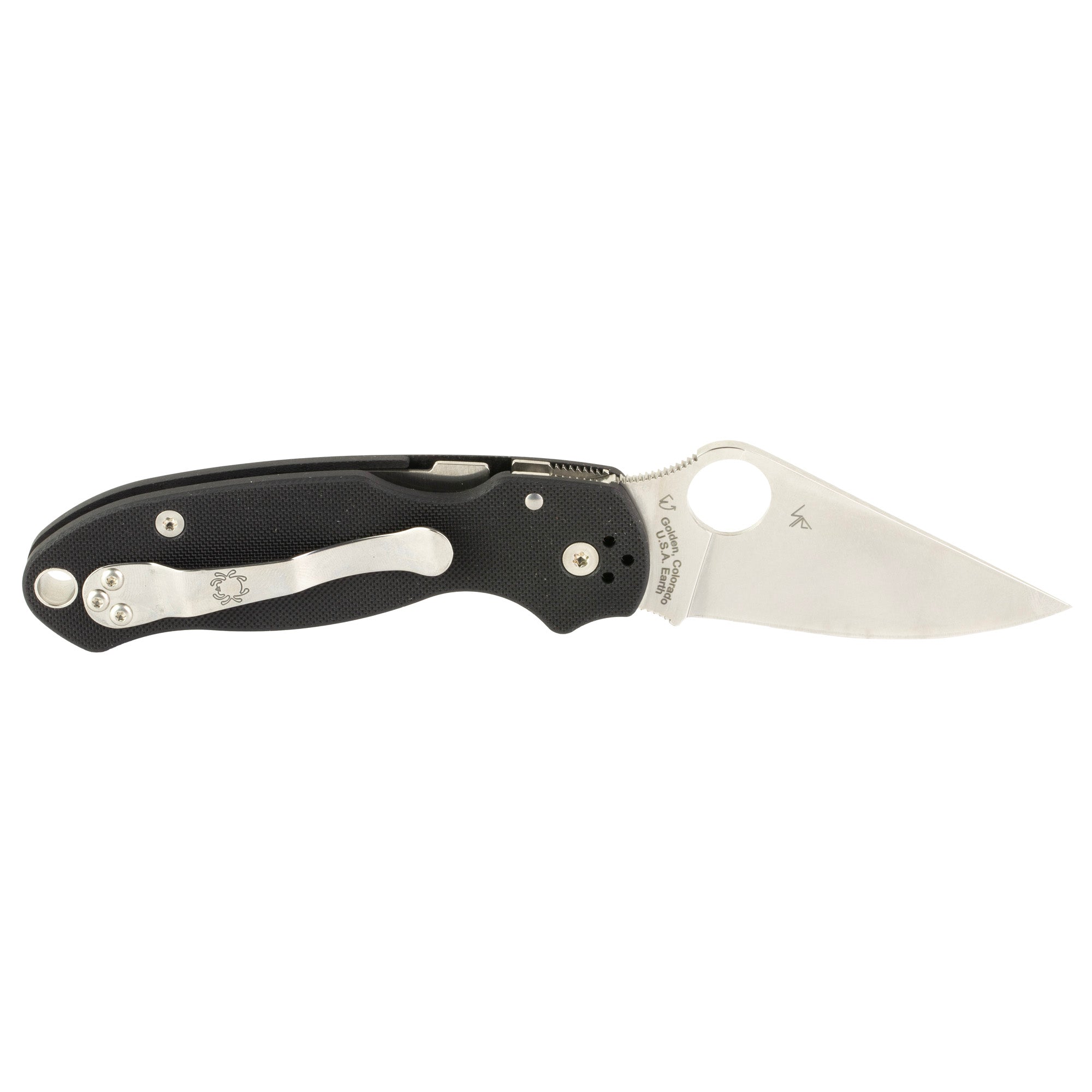 SPYDERCO PARA 3 G10 BLK PLAINEDGE