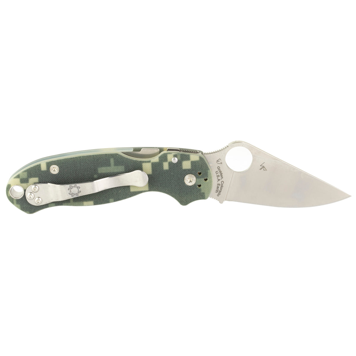 SPYDERCO PARA3 G10 CAMO PLAINEDGE