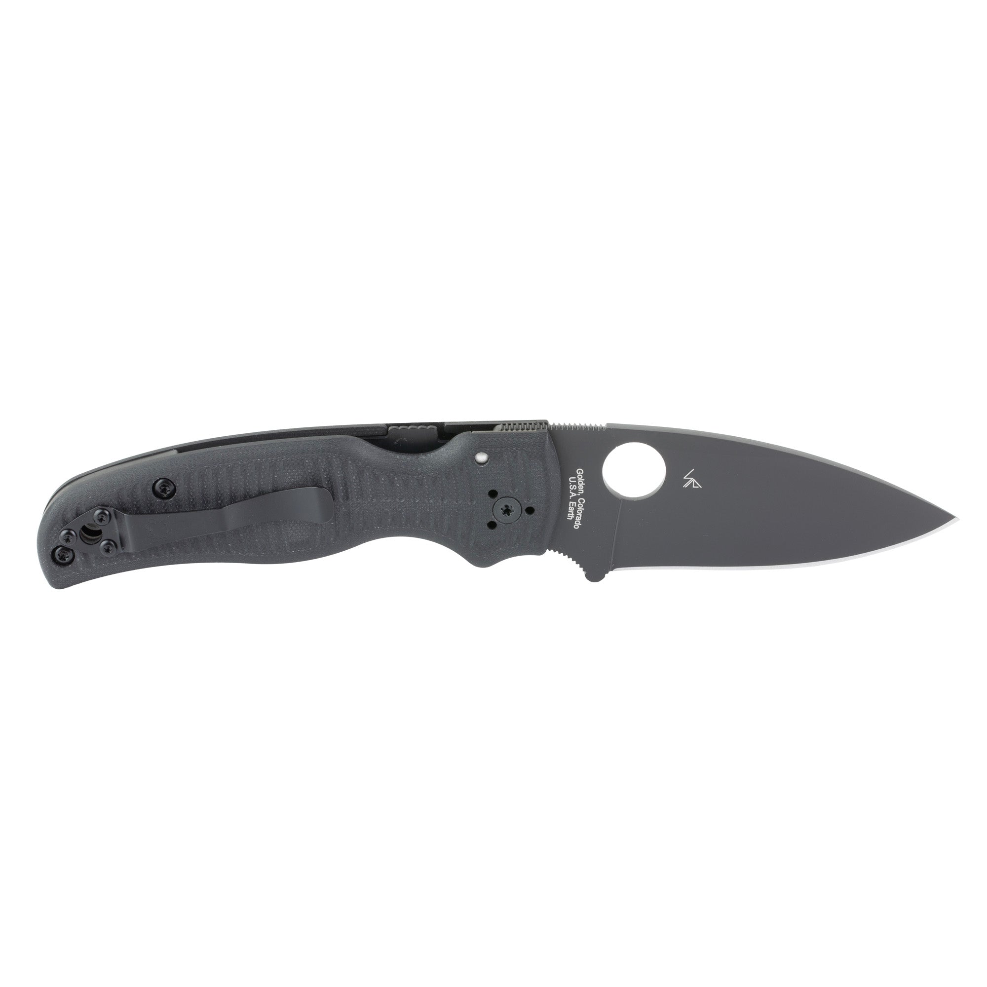 SPYDERCO SHAMAN SALT 3.58 BLK