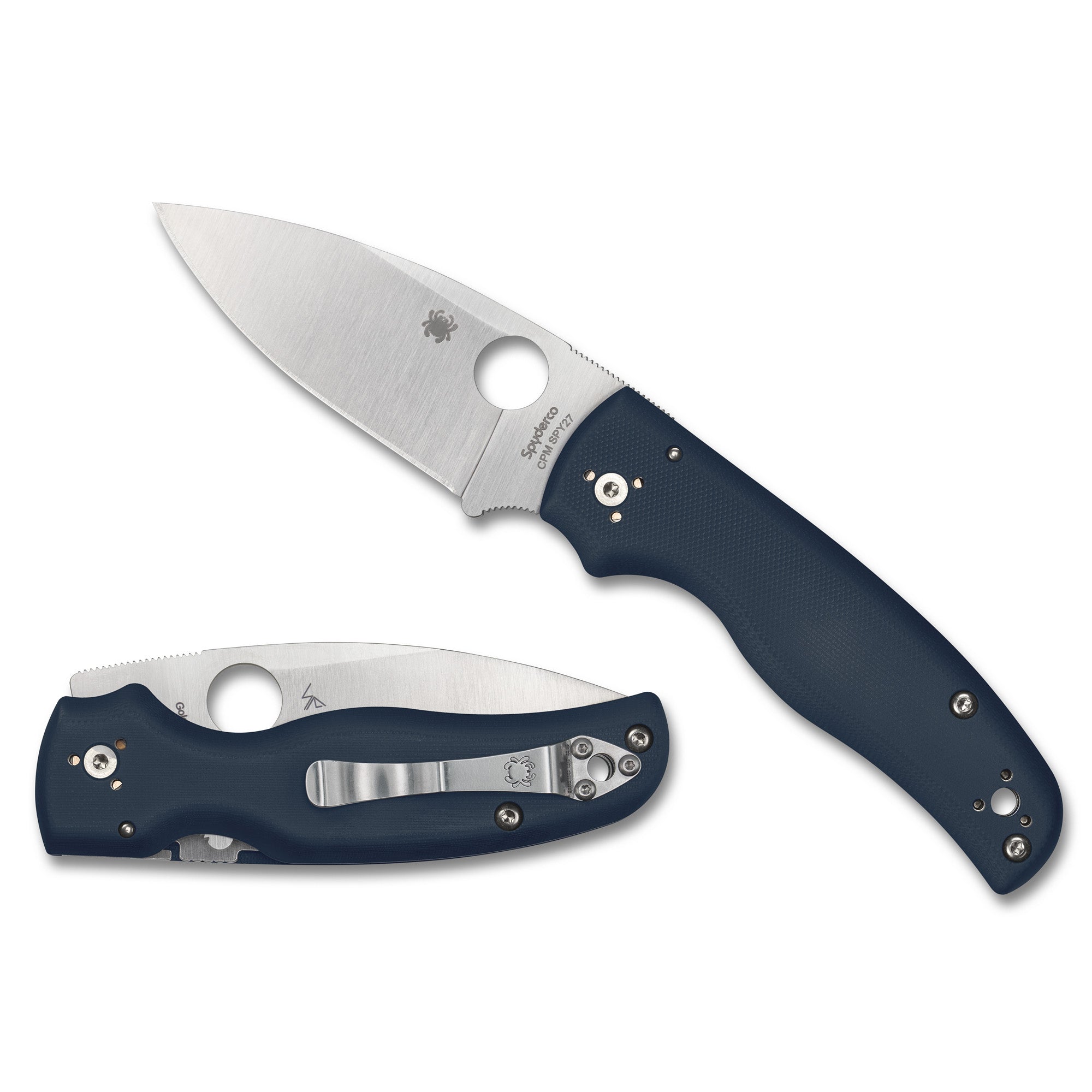 SPYDERCO SHAMAN G-10 3.58 BLUE