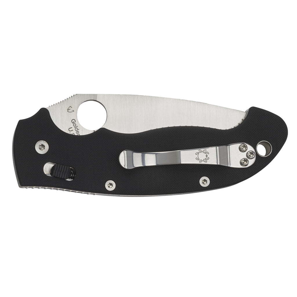 SPYDERCO MANIX 2 XL BLK G10 PLNEDGE