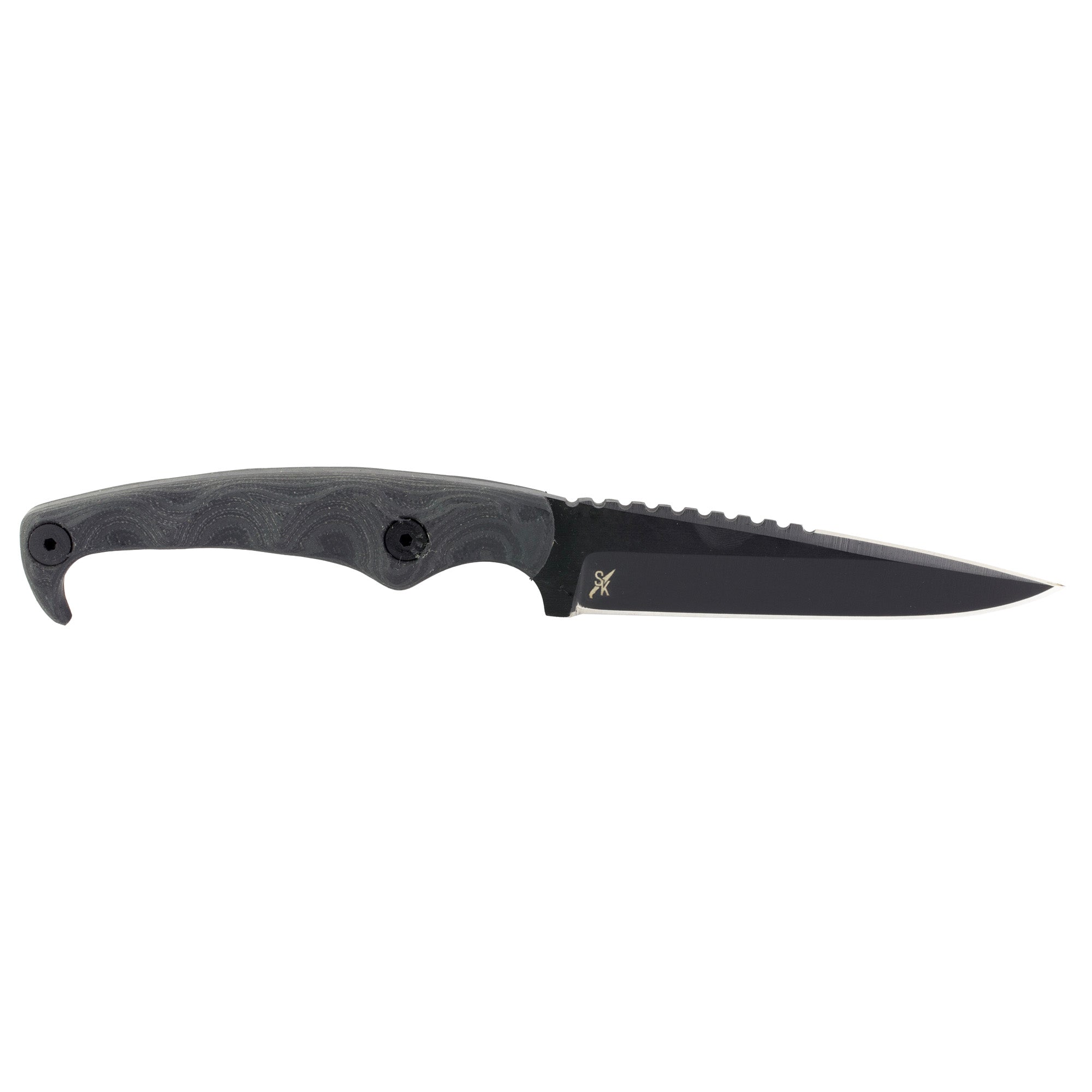 STROUP MK2 4 CERAKOTE BLK W/SHEATH
