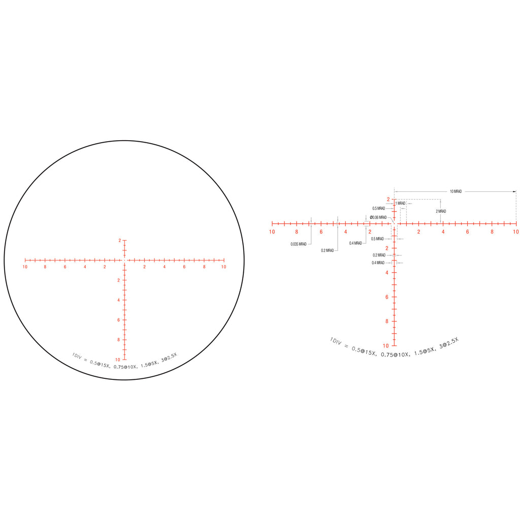 TRIJICON CREDO 2.5-15X42 SFP MRAD RD