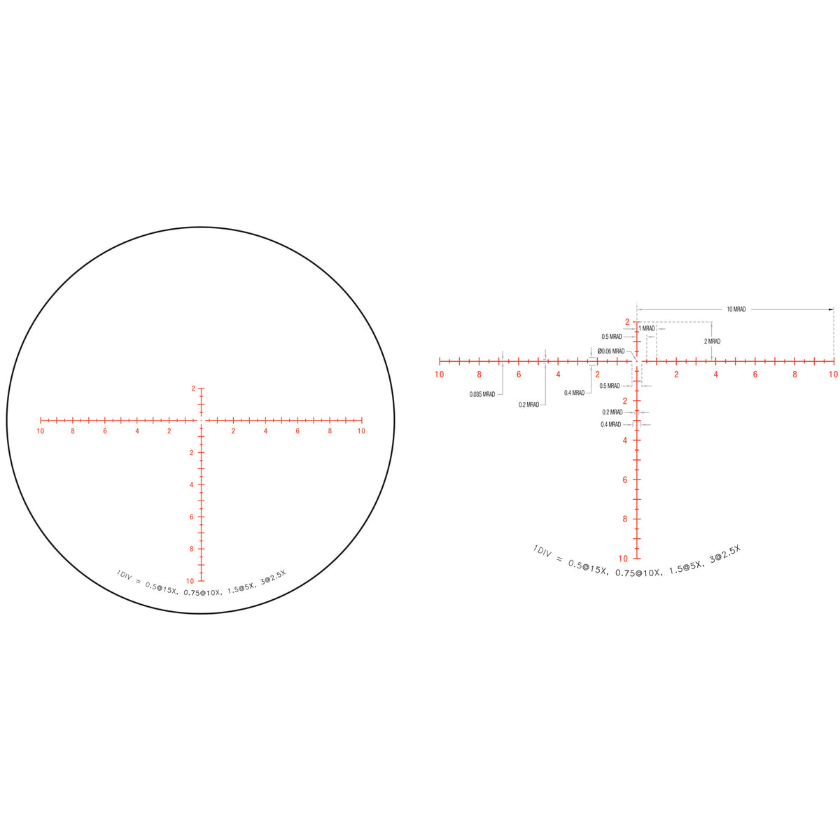 TRIJICON CREDO 2.5-15X42 SFP MRAD RD