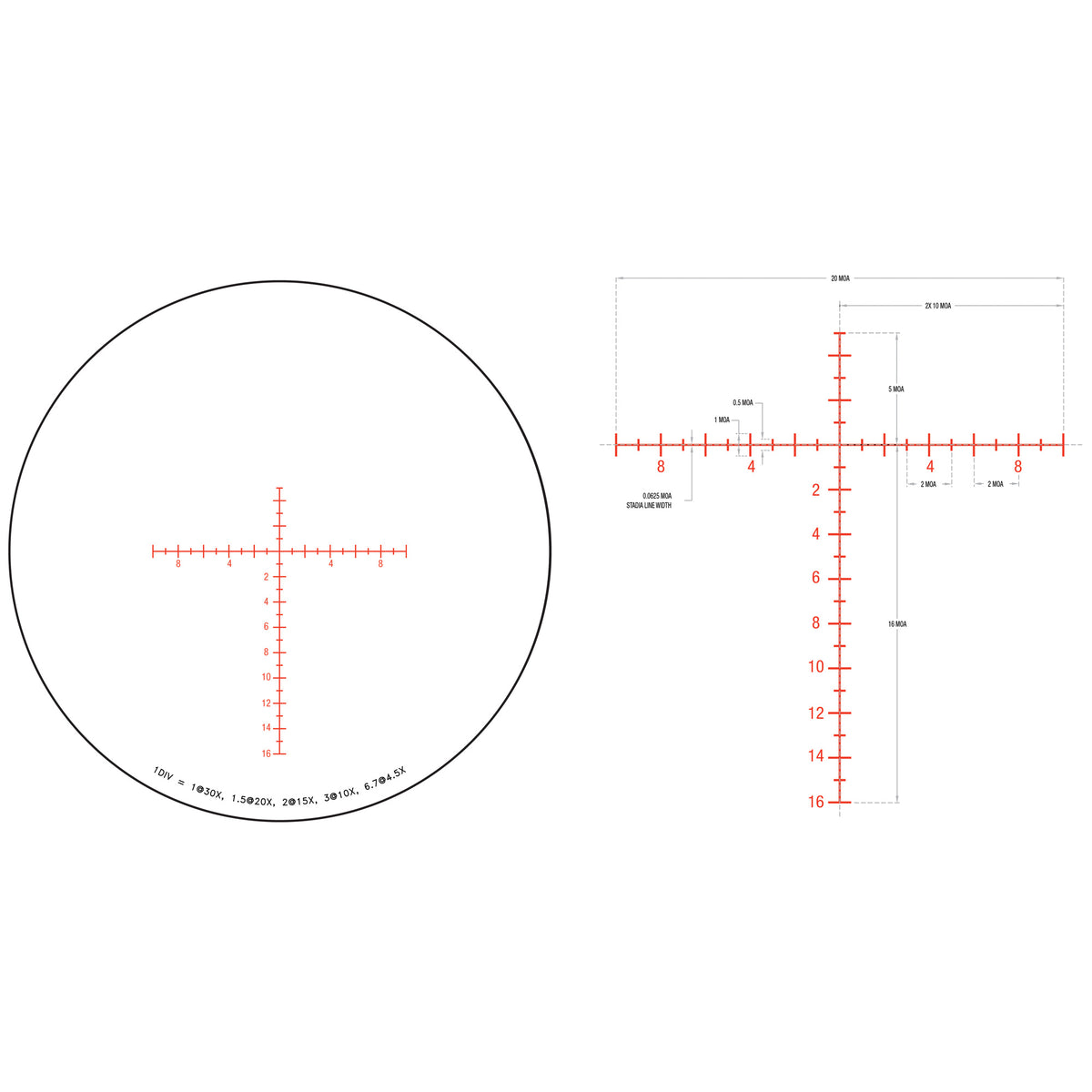 TRIJICON TENMILE 4.5-30X56 SFP MOA