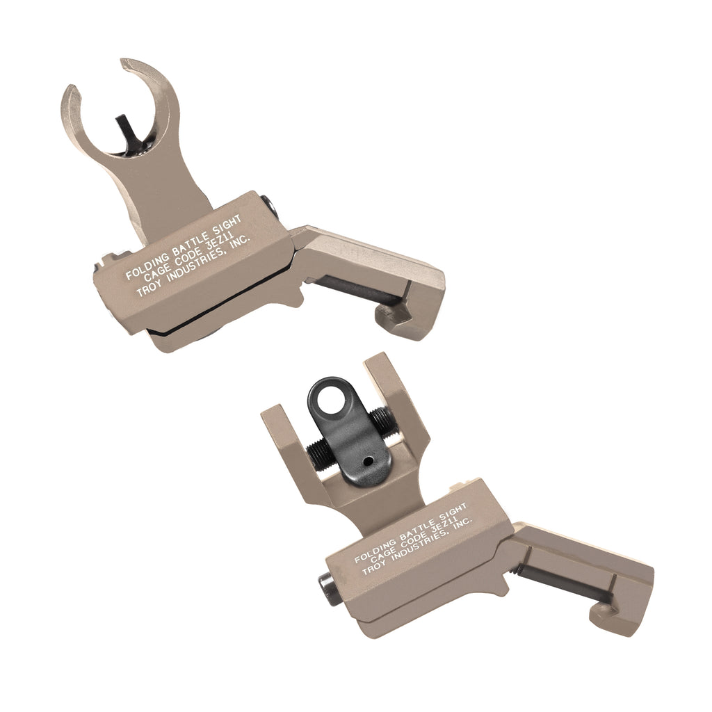 TROY Folding HK Front Offset Sight FDE
