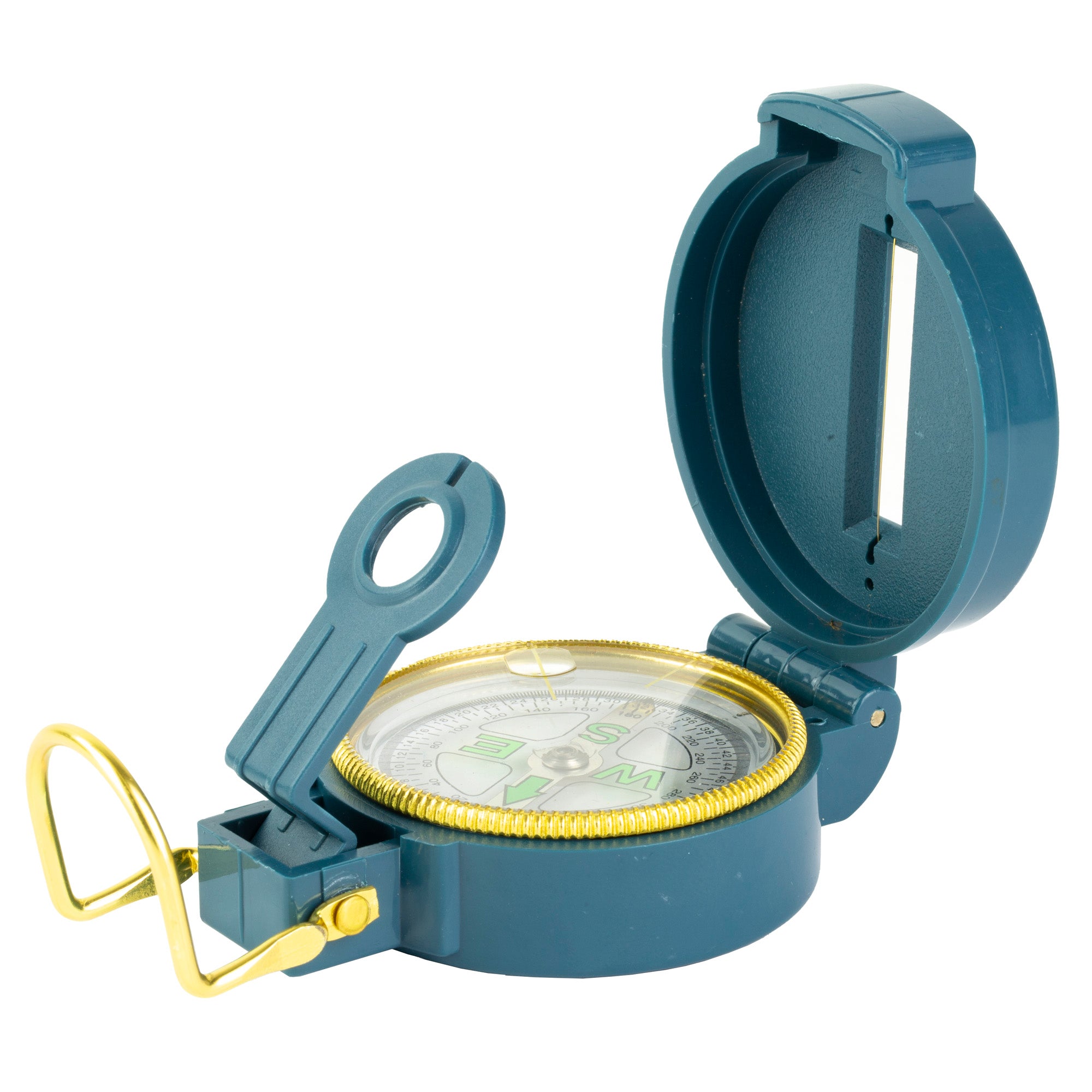UST LENSATIC COMPASS BLUE