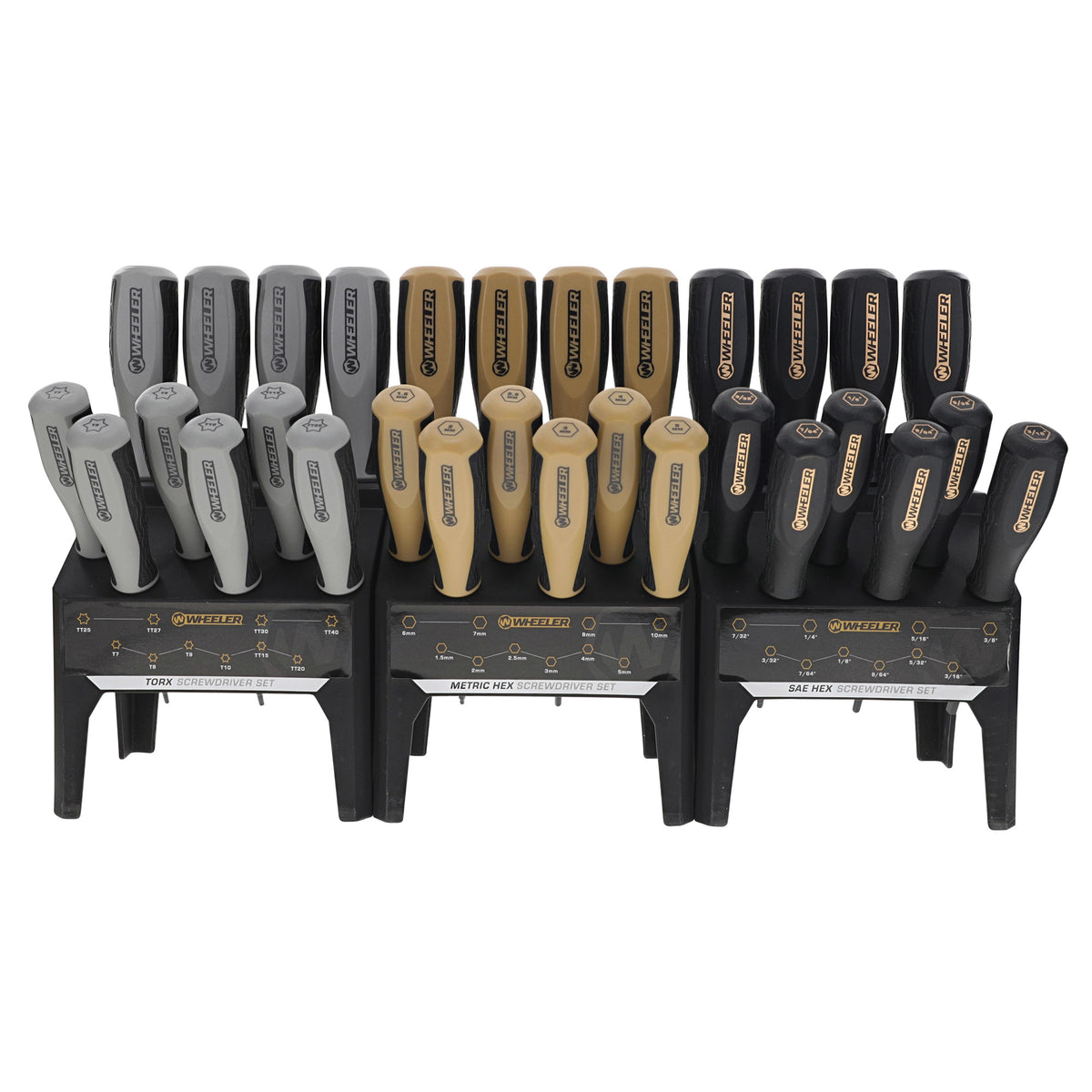 WHEELER 30PC HEX/TORX BENCH DRIV SET