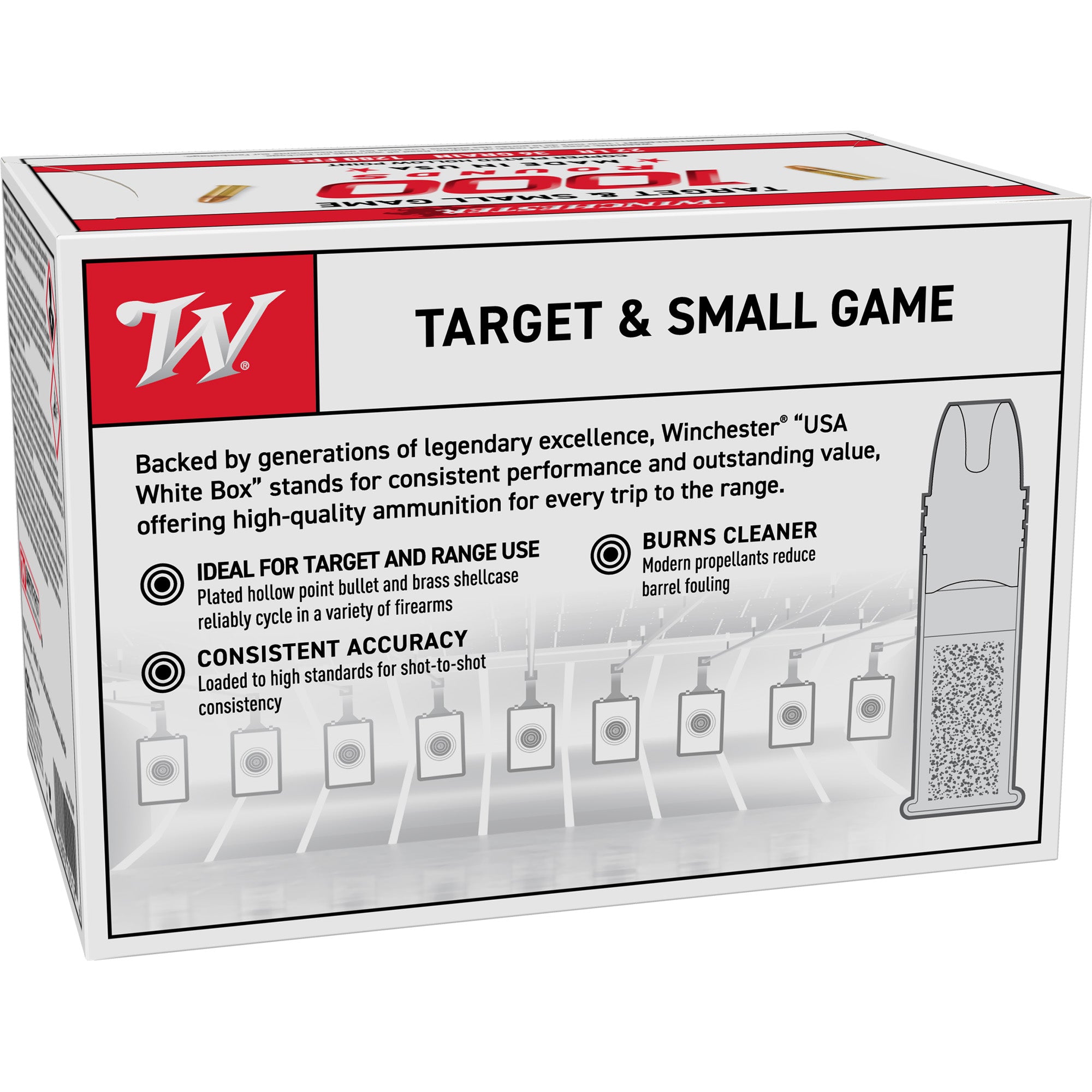 WIN WHITE BOX 22LR 36GR HP 1000/2000