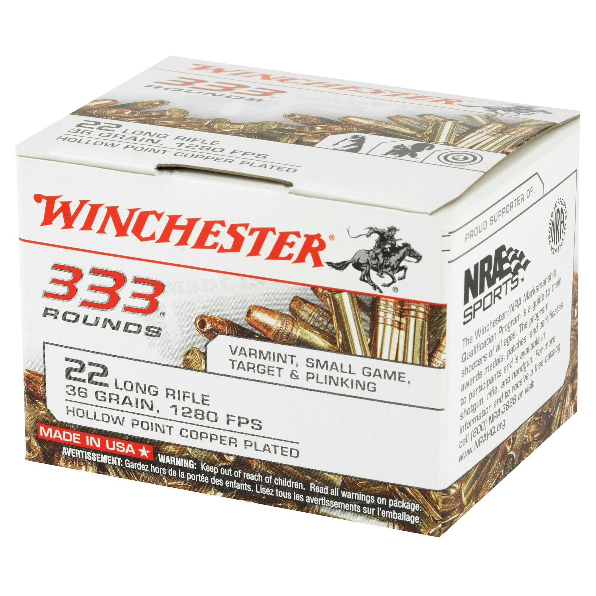 WIN 22LR 36GR CPR HP 333/3330