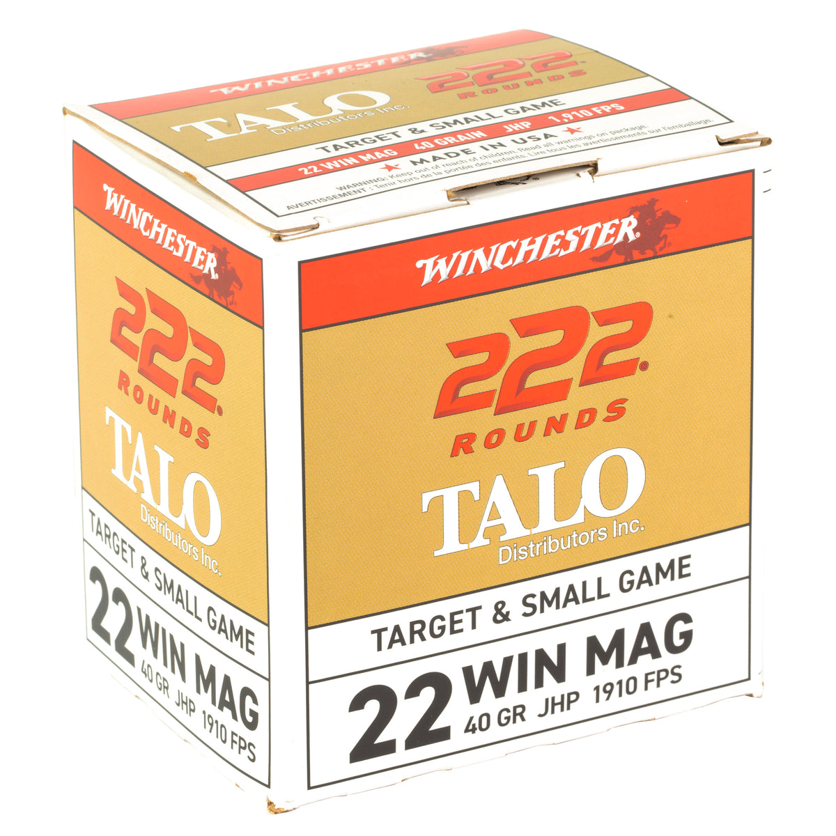 WIN TALO 22WMR 40GR JHP 222/2220