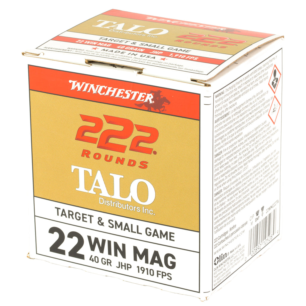 WIN TALO 22WMR 40GR JHP 222/2220