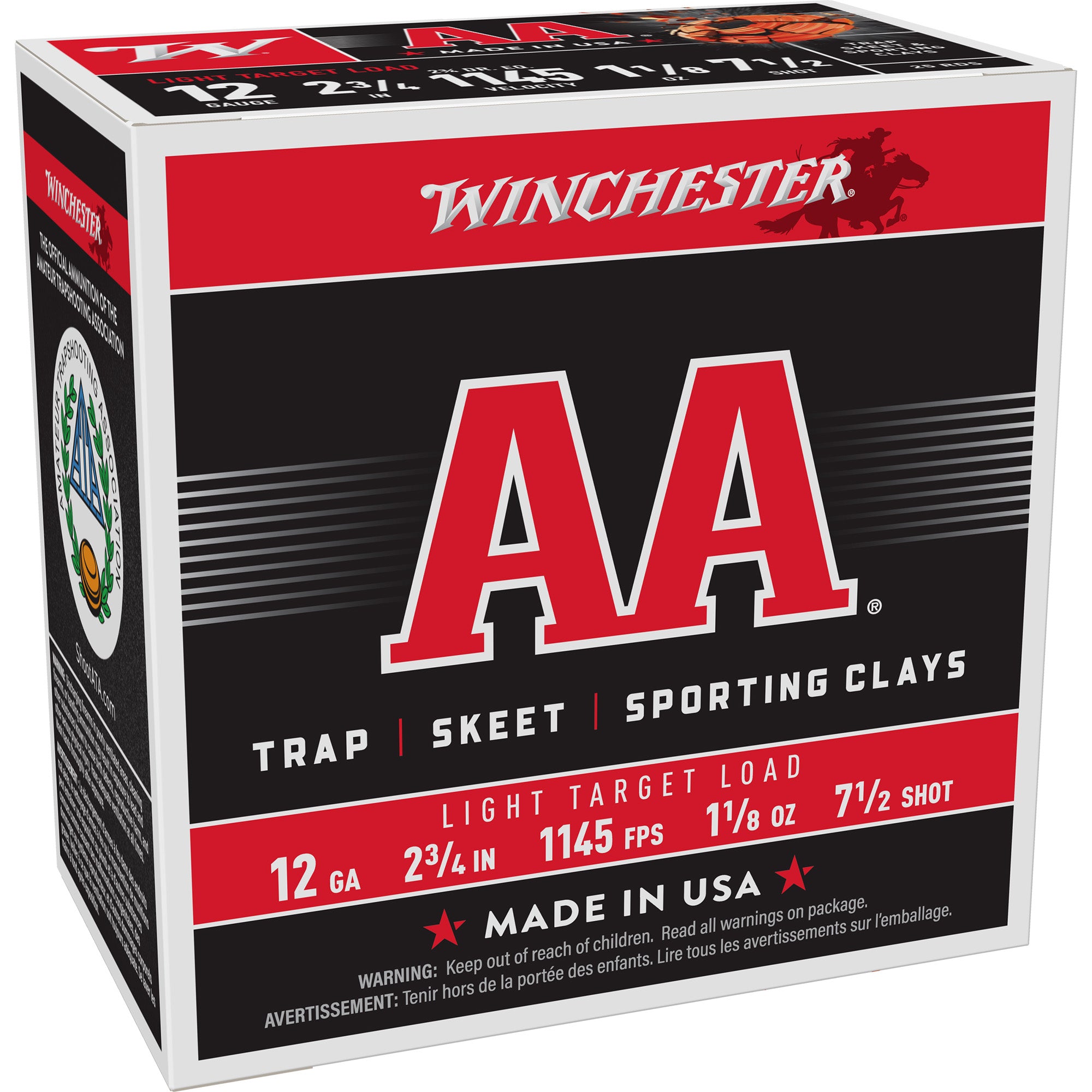 WIN AA TRGT 12GA 2.75 #8 25/250