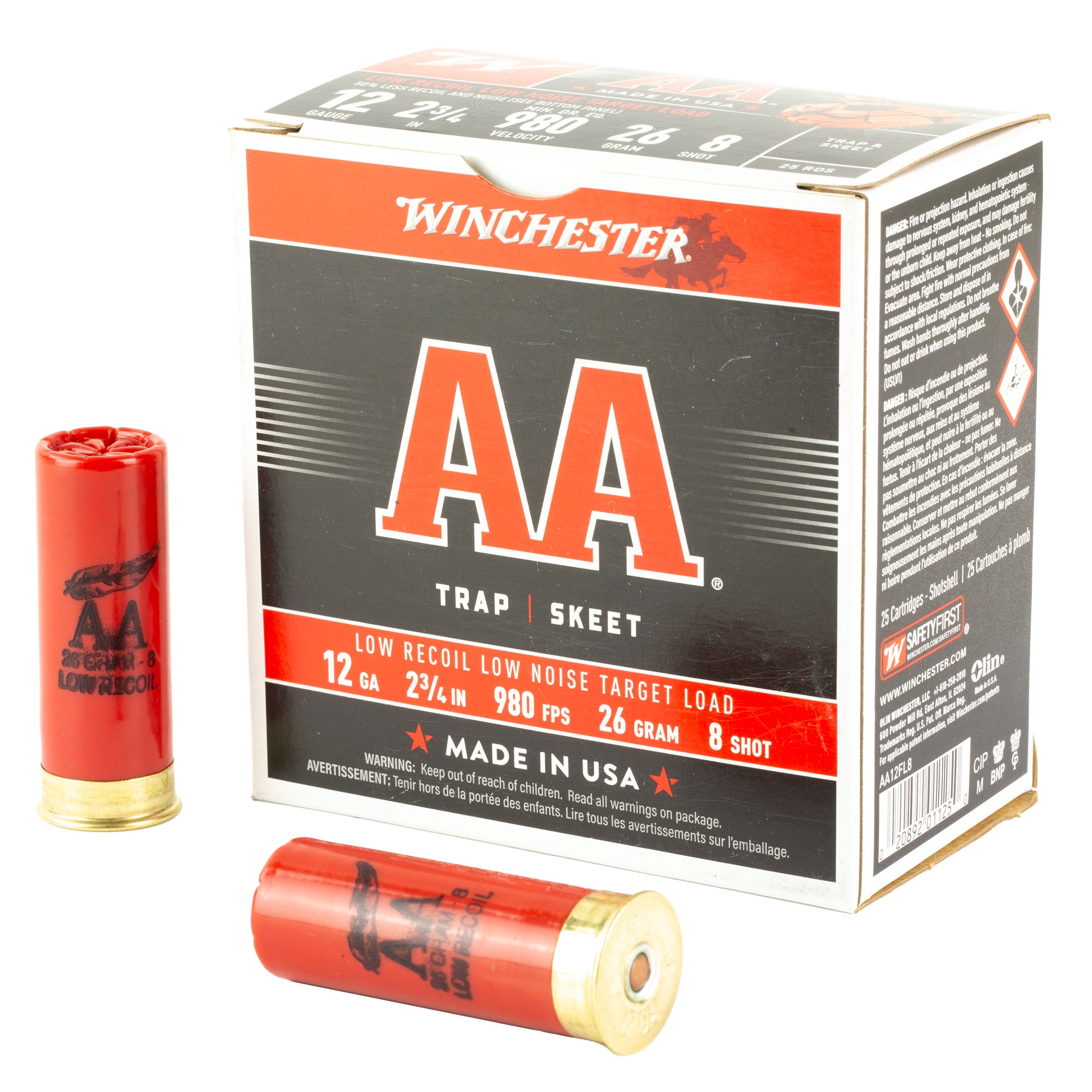 WIN AA 12GA 2.75 #8 25/250