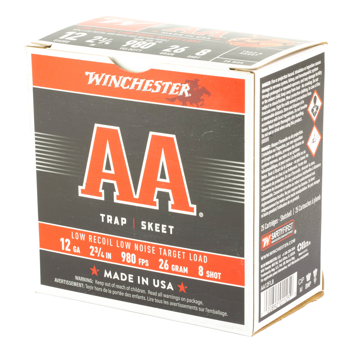 WIN AA 12GA 2.75 #8 25/250