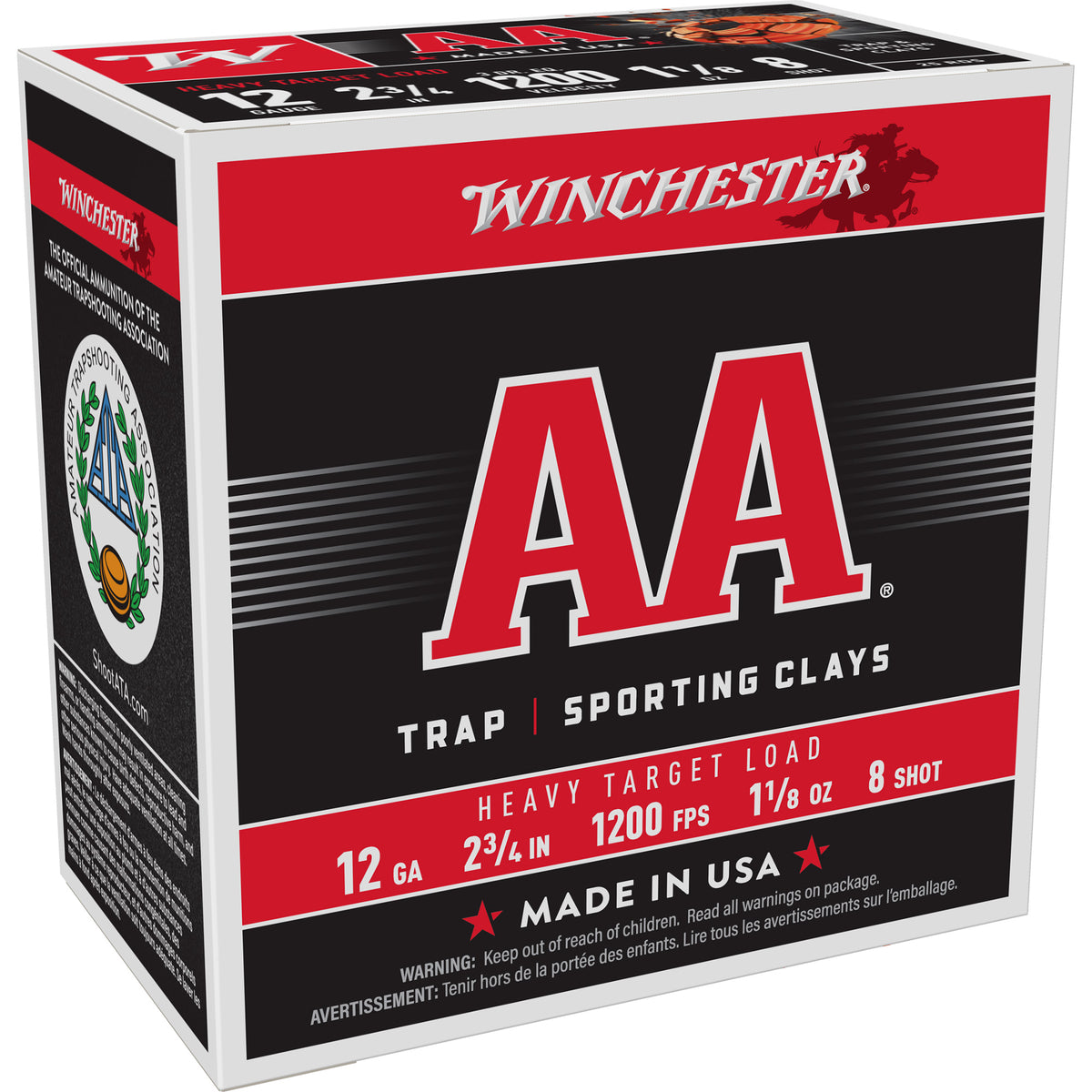 WIN AA HVY TRGT 12GA 2.75 #8 25/250