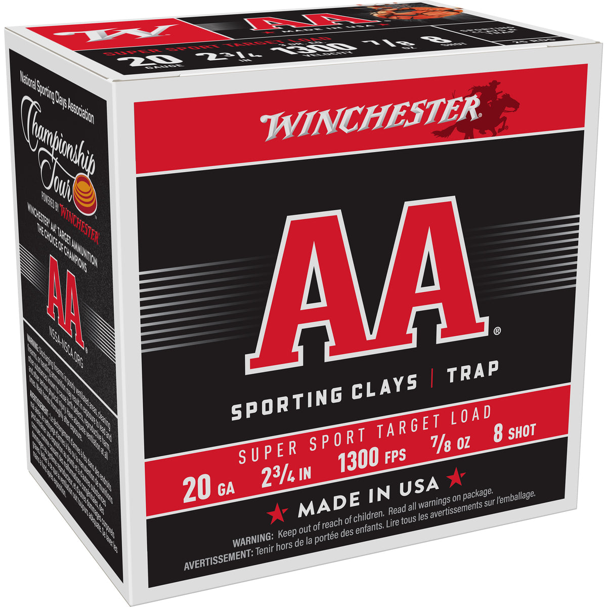 WIN AA SS 20GA 2.75 #8 25/250