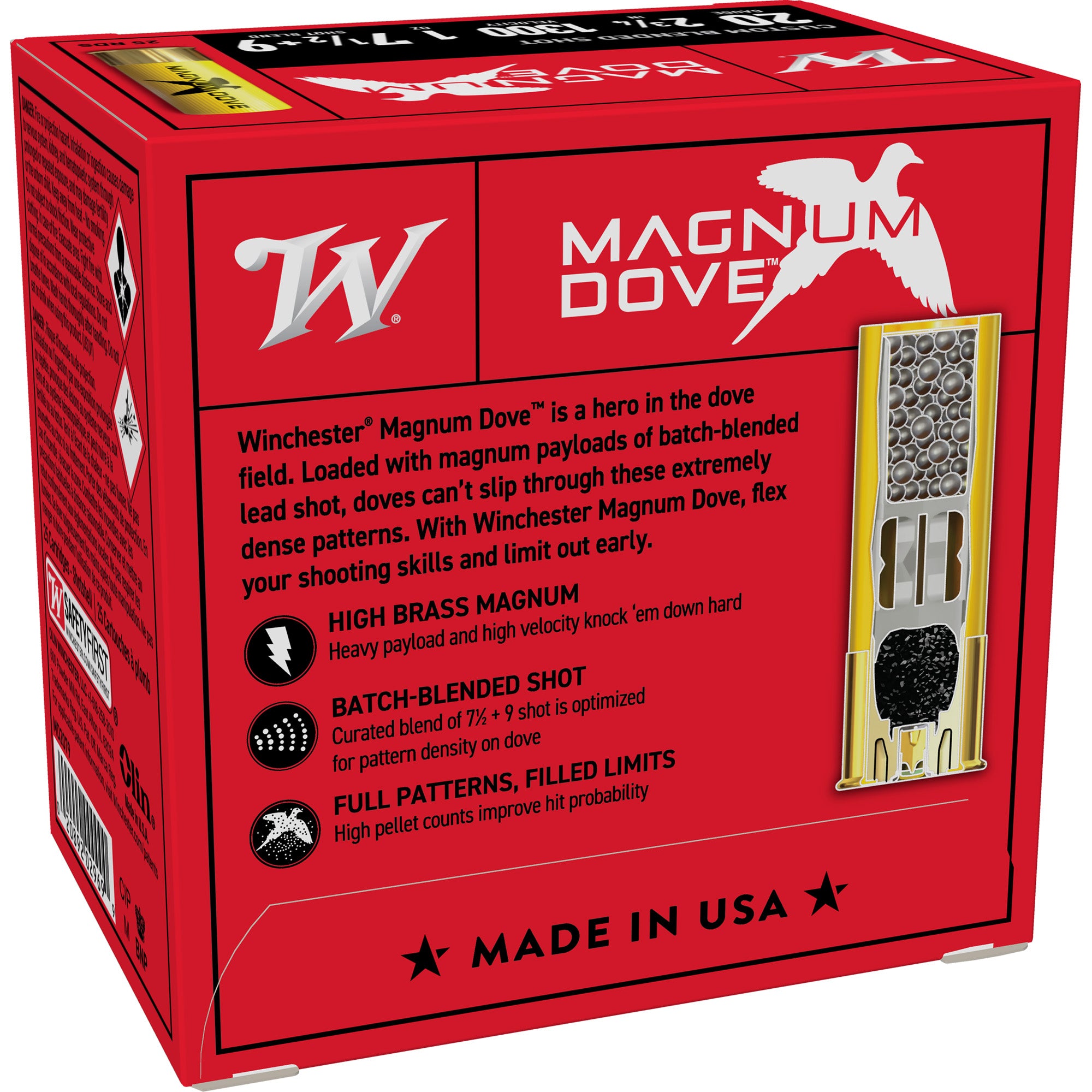 WIN MGNM DOVE 20GA 2.75 #7.5 25/250
