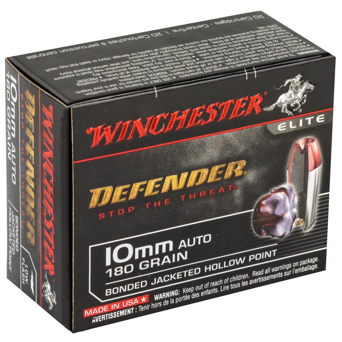 WIN DEFENDER 10MM 180GR BJHP 20/200