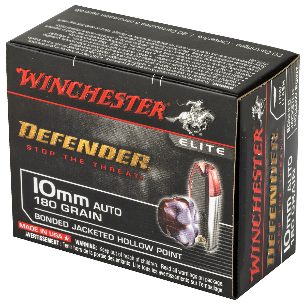 WIN DEFENDER 10MM 180GR BJHP 20/200