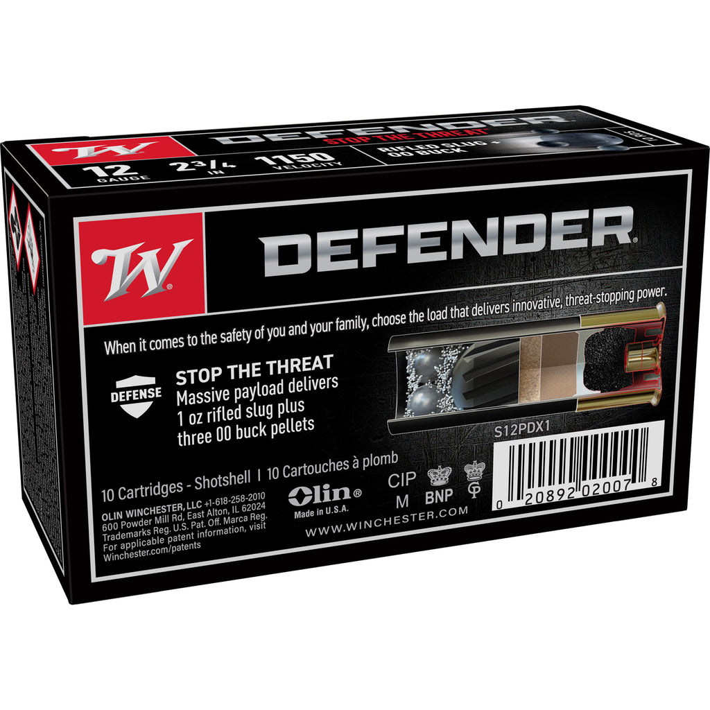 WIN DEFENDER 12GA 2.75 3-00/1OZ 10/