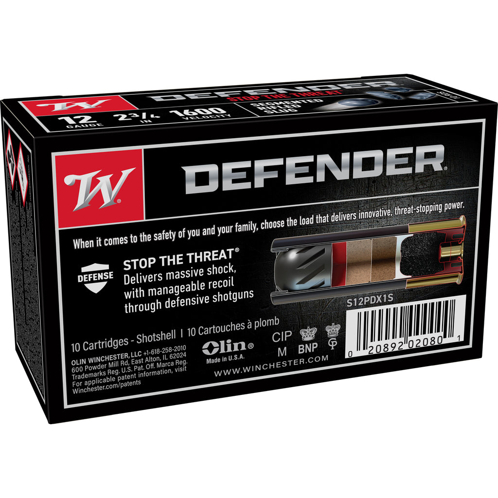 WIN DEFENDER 12GA 2.75 1OZ 10/100