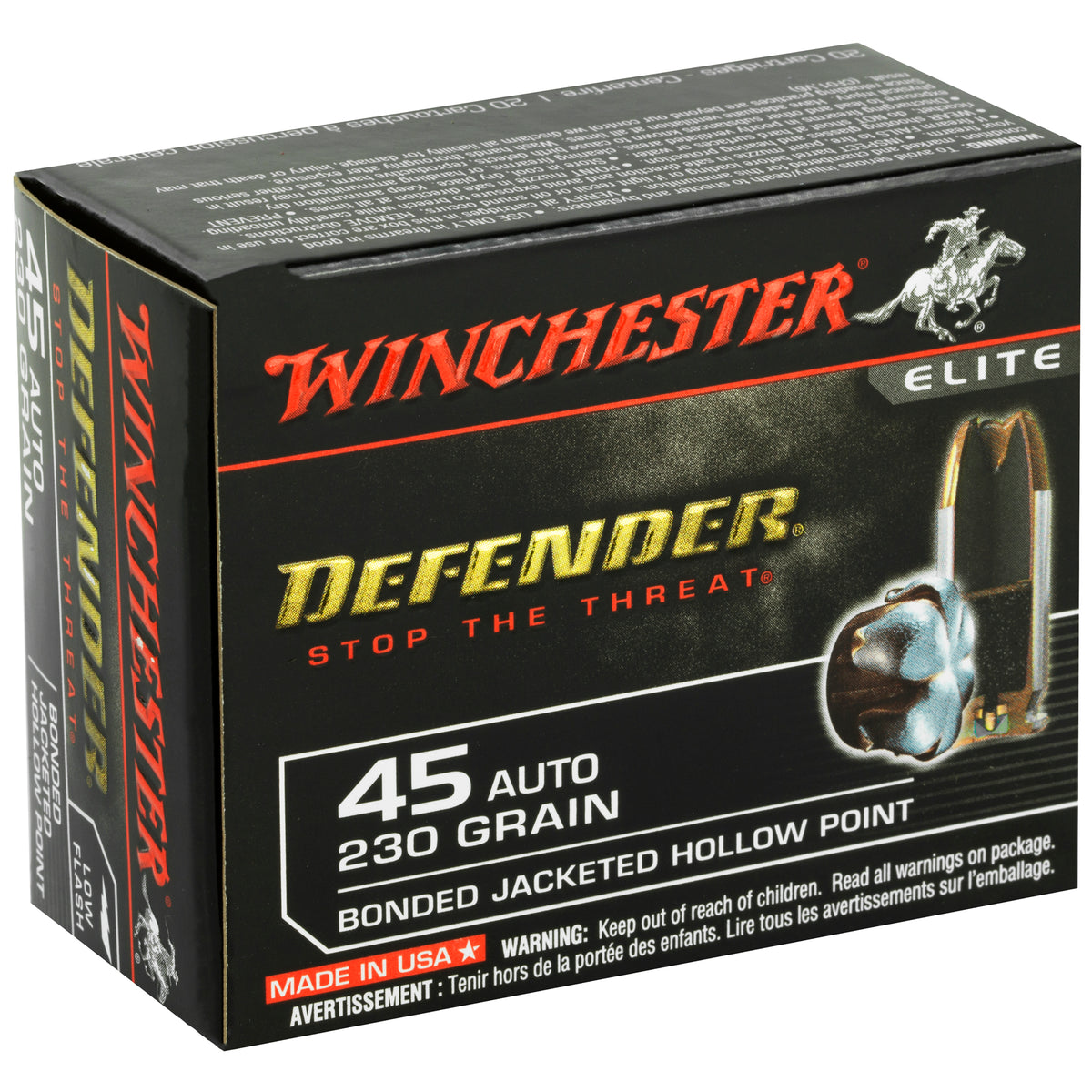 WIN DEFENDER 45ACP 230GR JHP 20/200